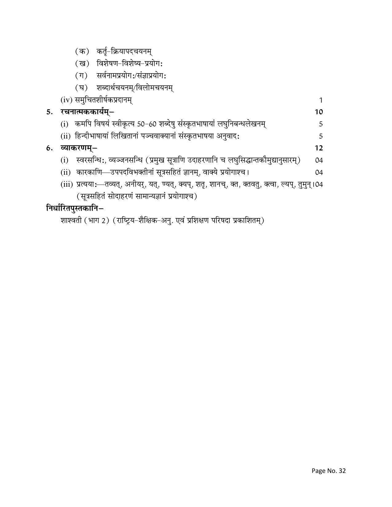 RBSE Class 12 Complete Syllabus 2023 - Page 32