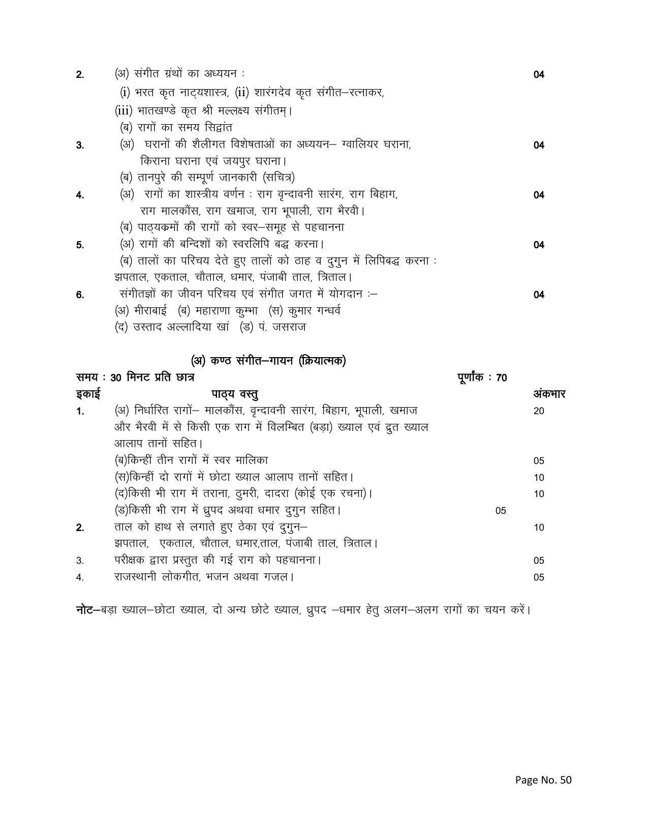 RBSE Class 12 Complete Syllabus 2023 - Page 50