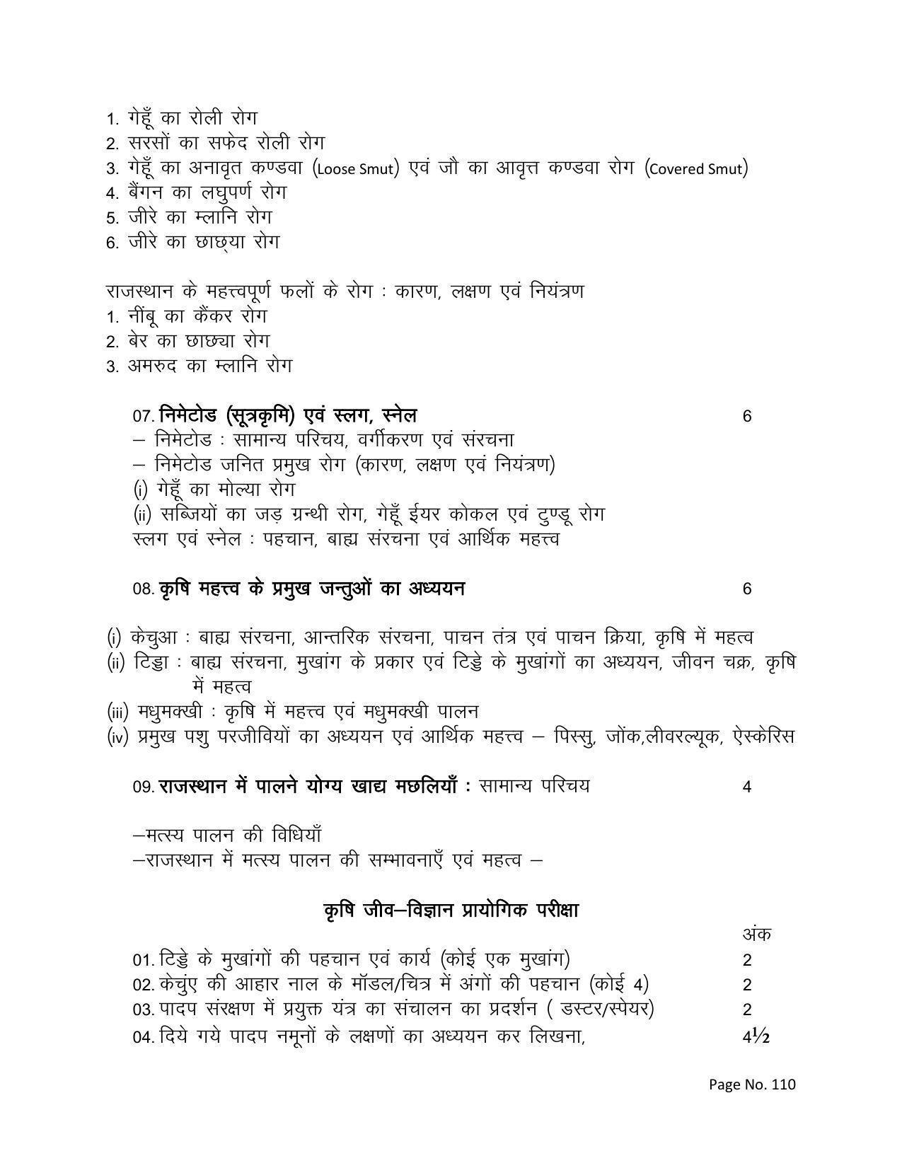 RBSE Class 12 Complete Syllabus 2023 - Page 110