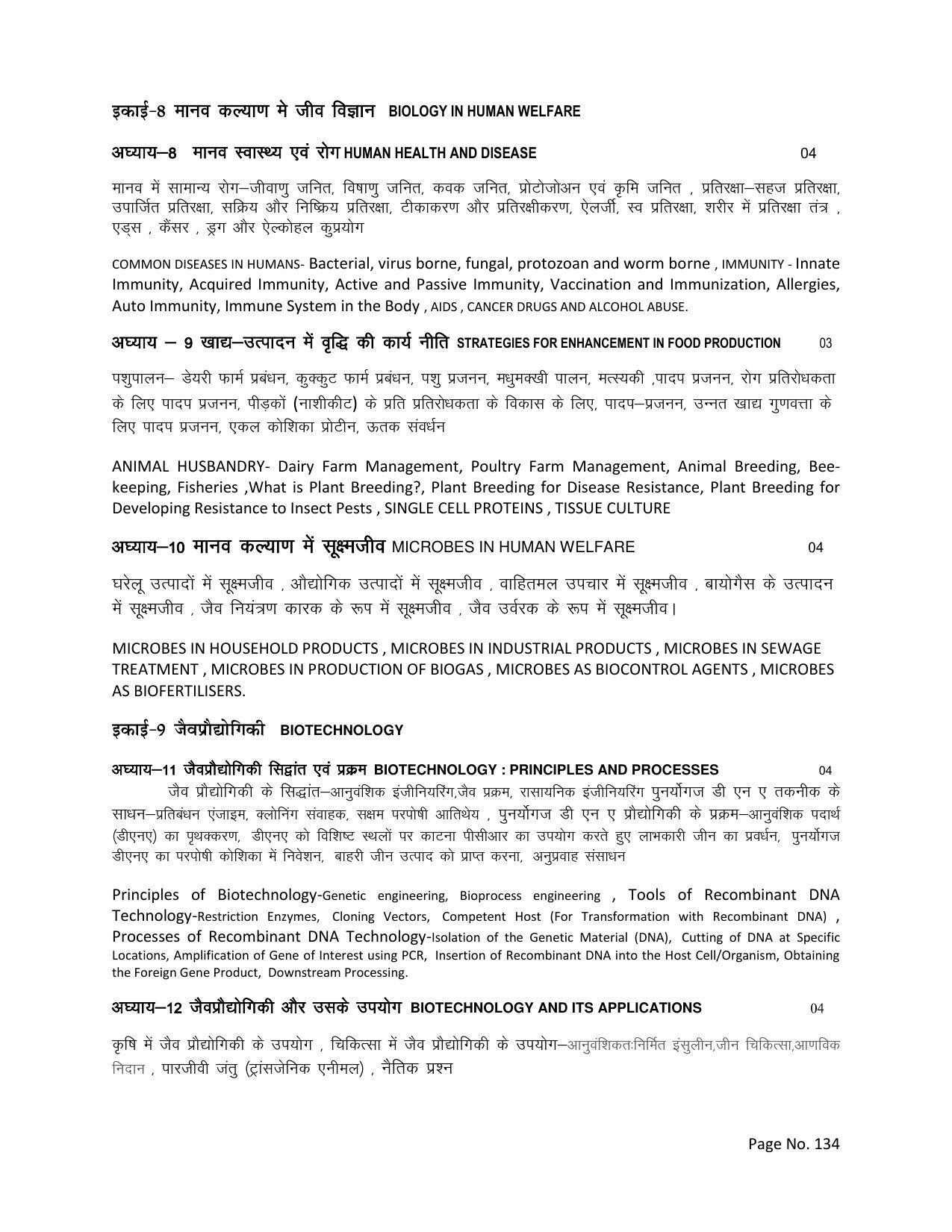 RBSE Class 12 Complete Syllabus 2023 - Page 134
