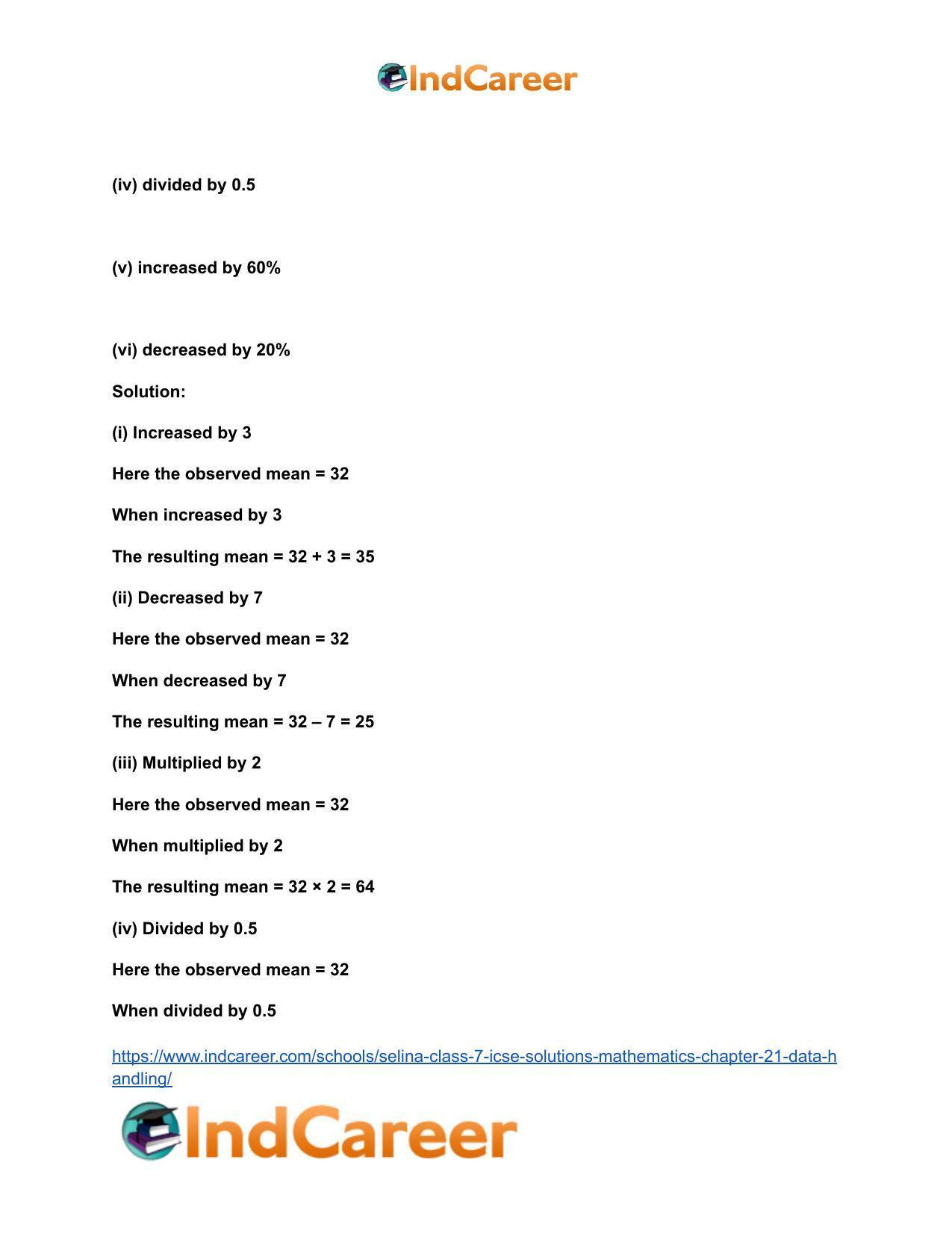 Selina Class 7 ICSE Solutions Mathematics : Chapter 21- Data Handling - Page 10