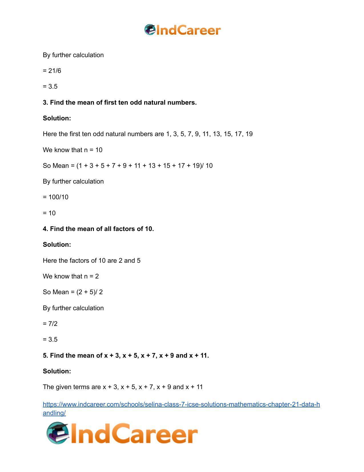 Selina Class 7 ICSE Solutions Mathematics : Chapter 21- Data Handling - Page 16