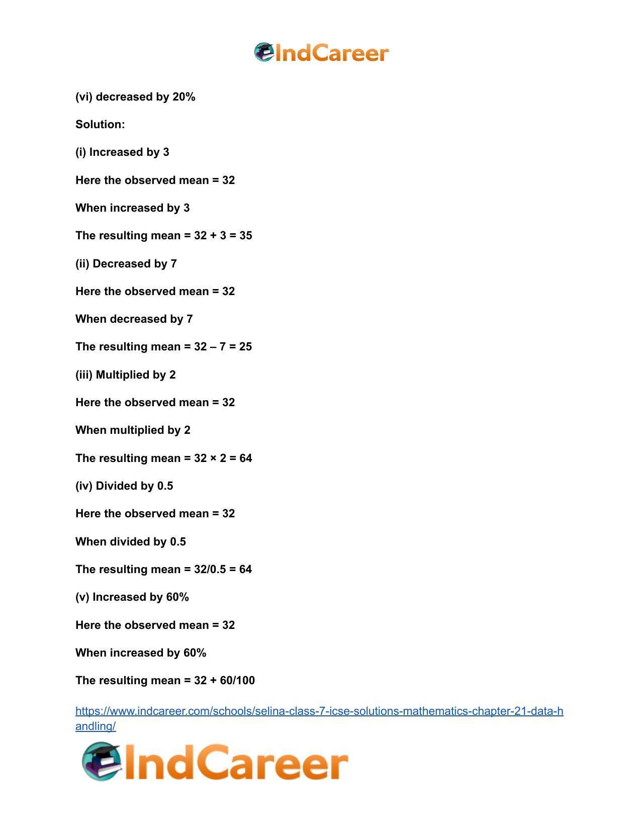 Selina Class 7 ICSE Solutions Mathematics : Chapter 21- Data Handling - Page 18