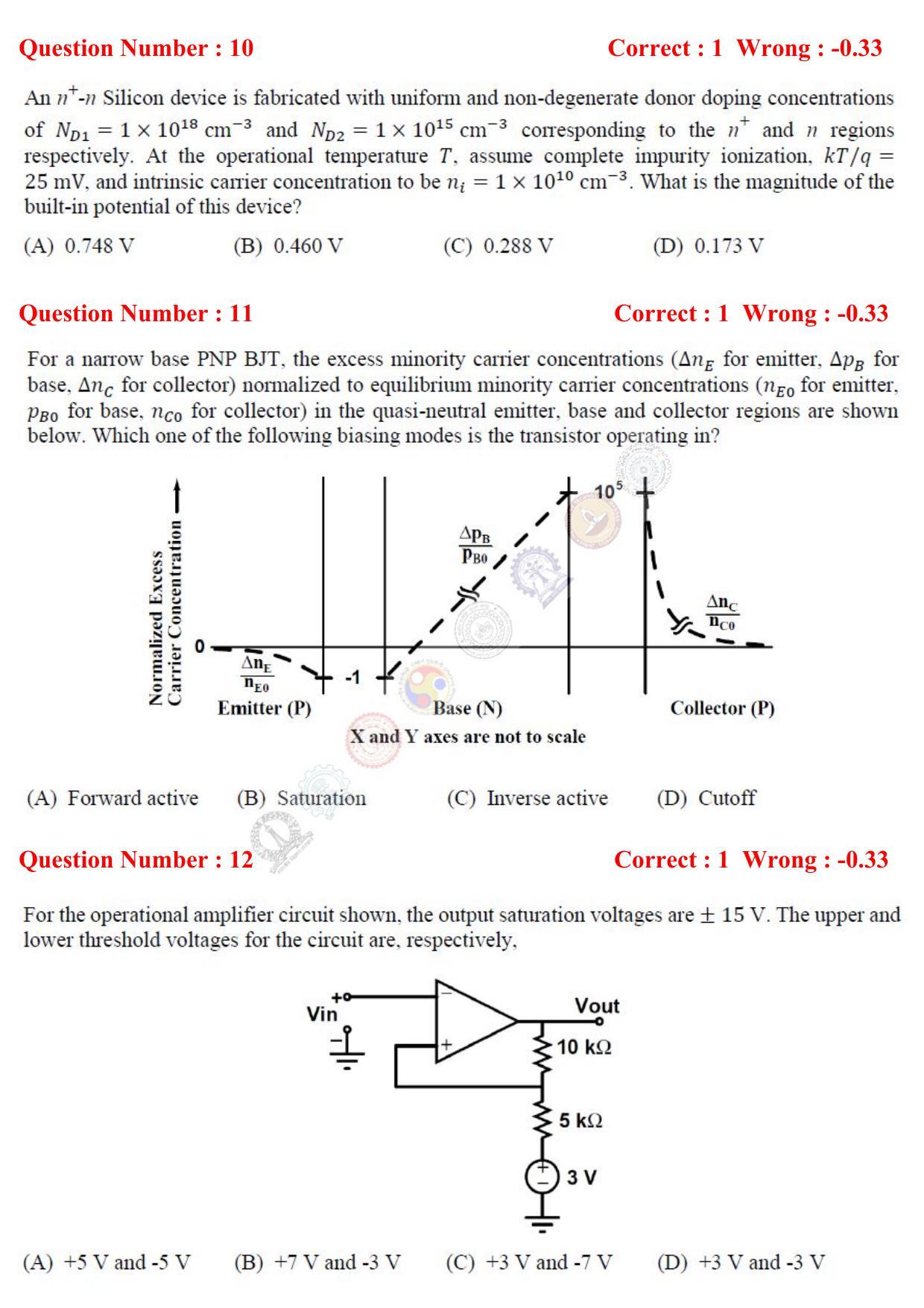 GATE 2017 Electronics and Communication Engineering (EC) Question Paper with Answer Key - Page 6