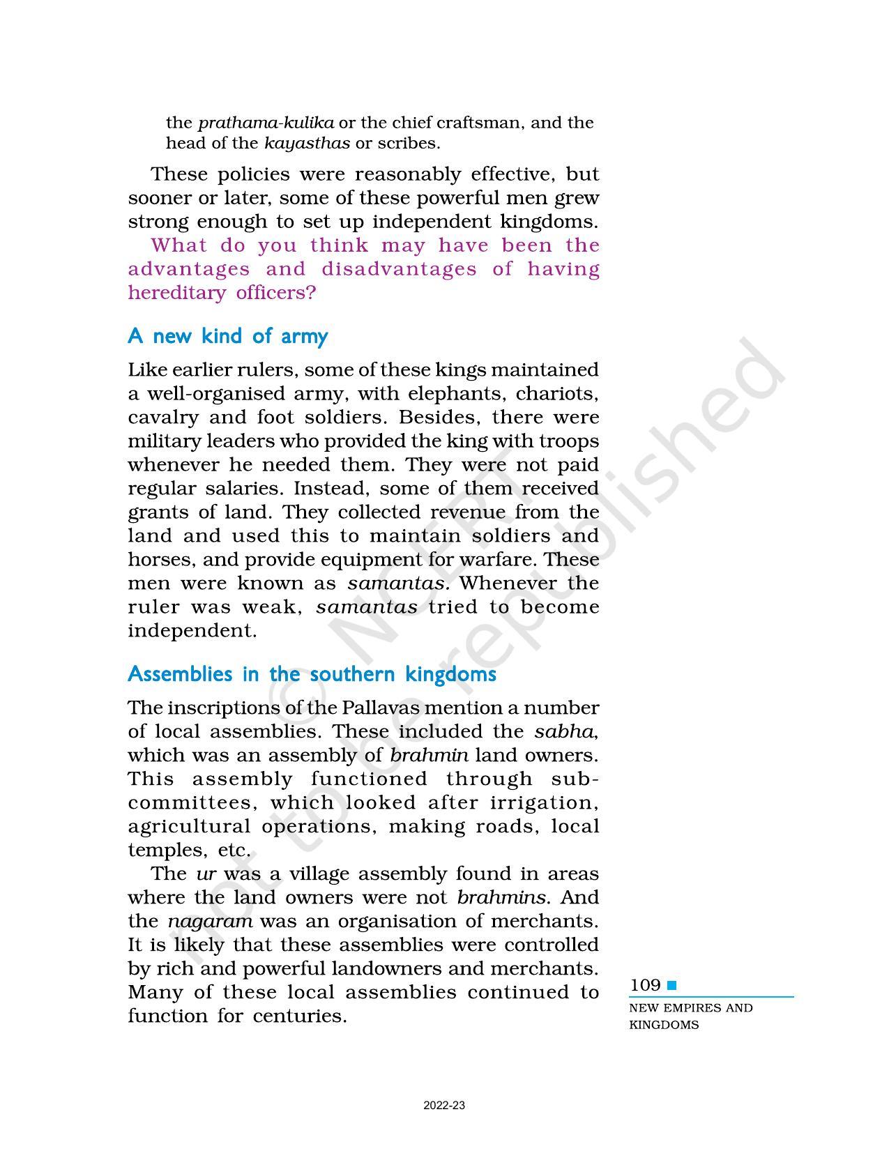 NCERT Book for Class 6 Social Science(History) : Chapter 10-New Empires and Kingdoms - Page 7