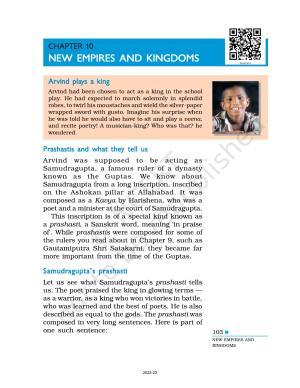NCERT Book for Class 6 Social Science(History) : Chapter 10-New Empires and Kingdoms