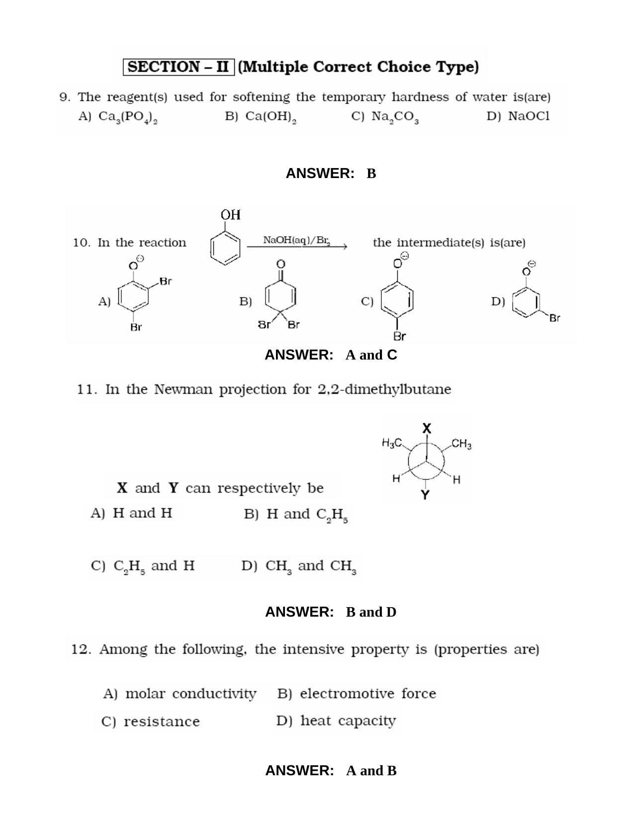 JEE 2010 Paper I Question Paper - Page 4