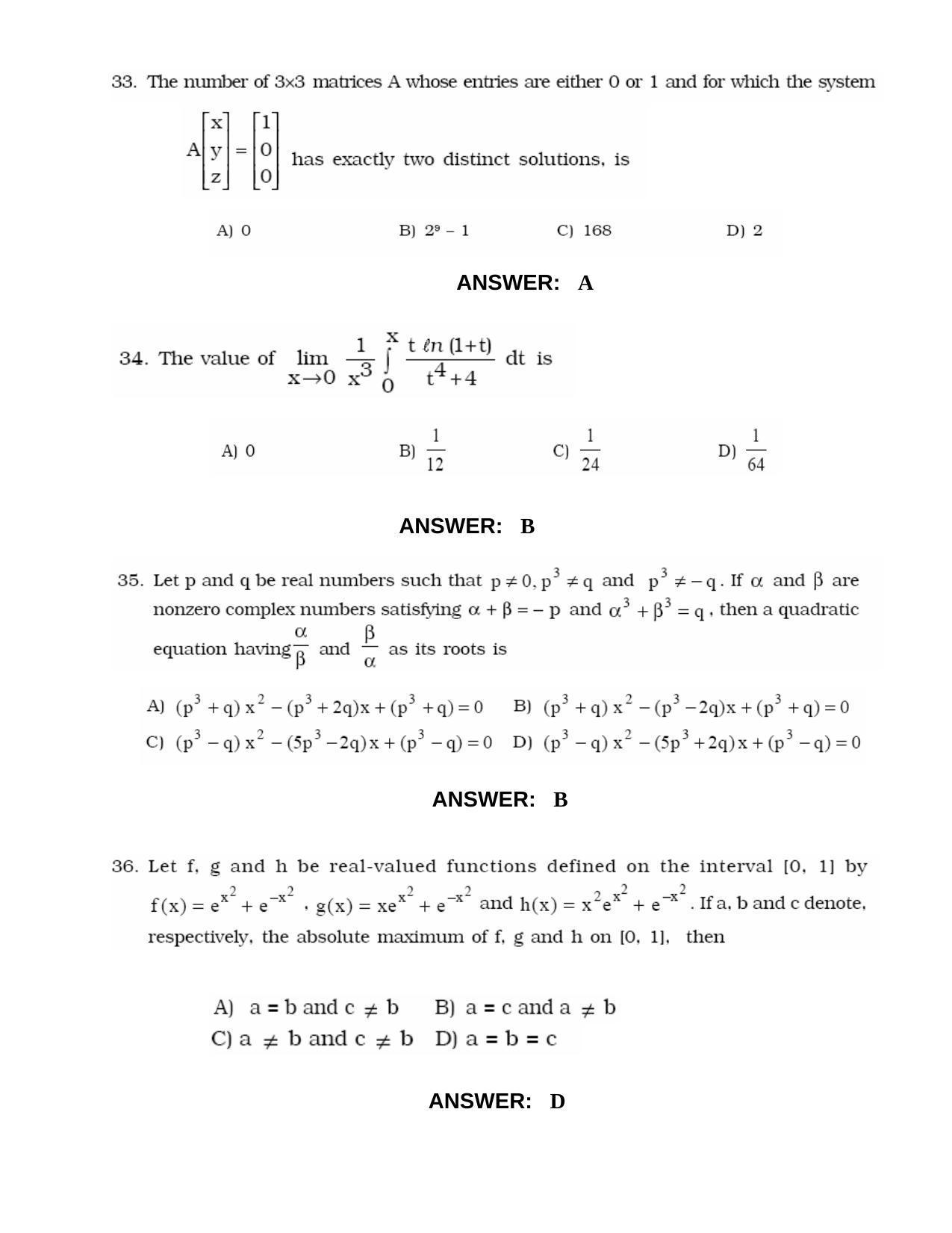 JEE 2010 Paper I Question Paper - Page 10