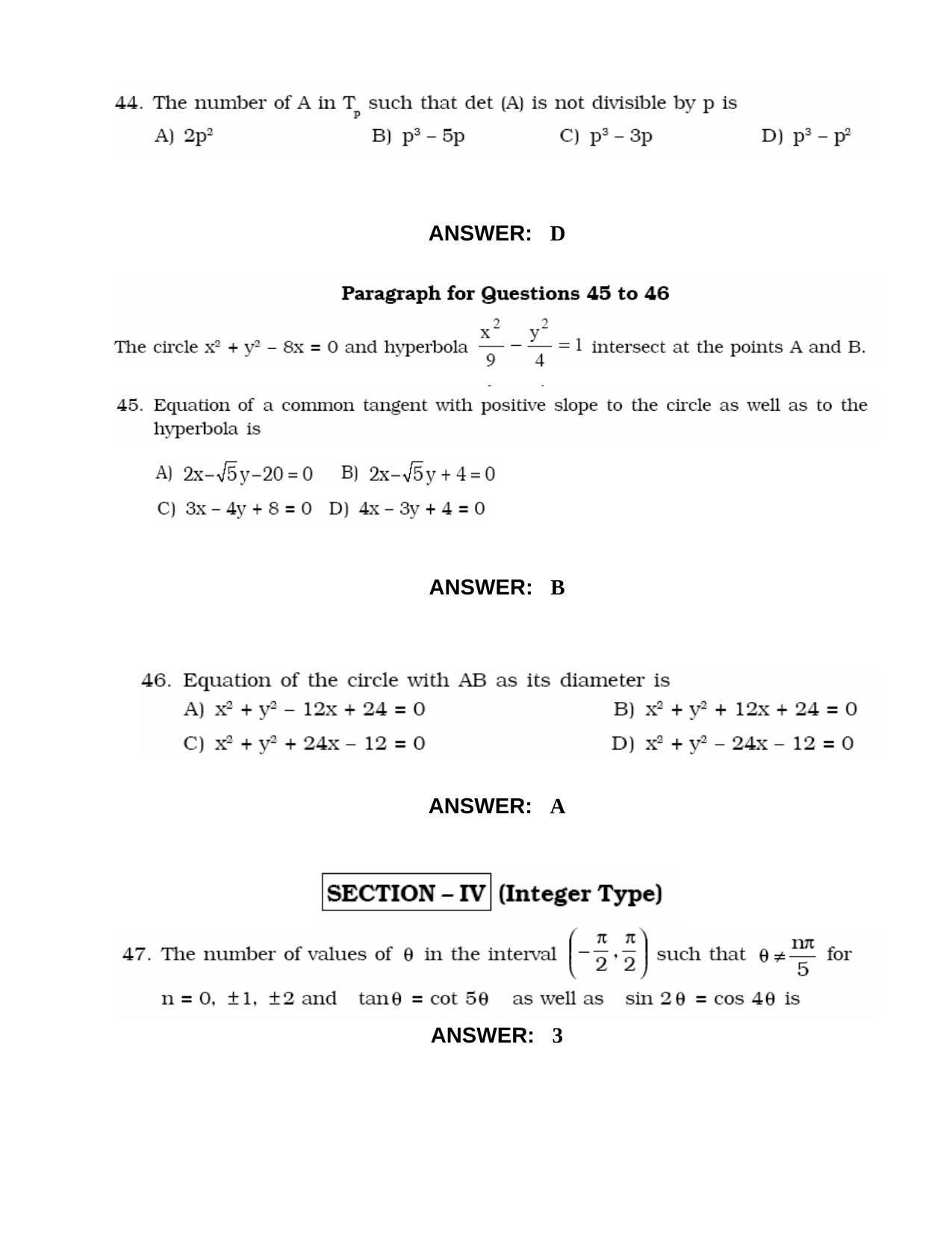 JEE 2010 Paper I Question Paper - Page 13