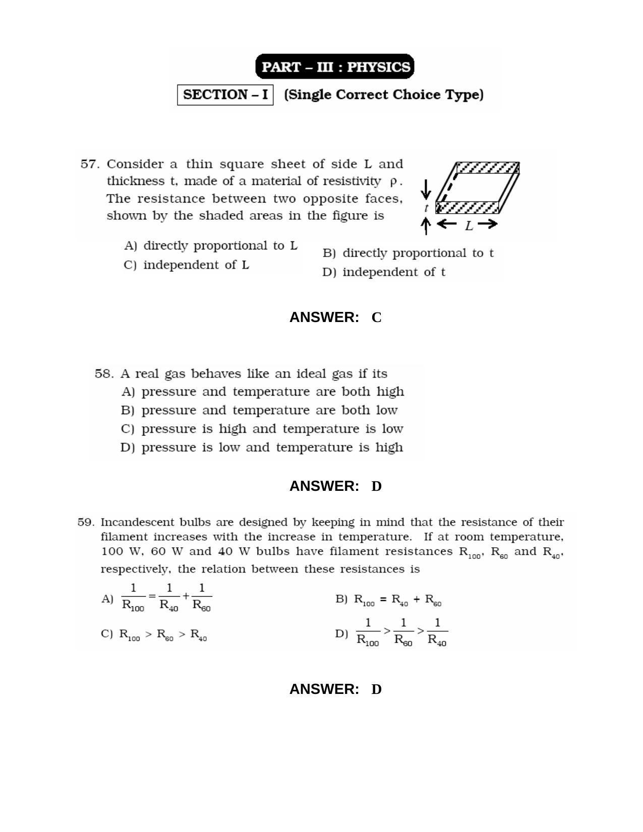JEE 2010 Paper I Question Paper - Page 16
