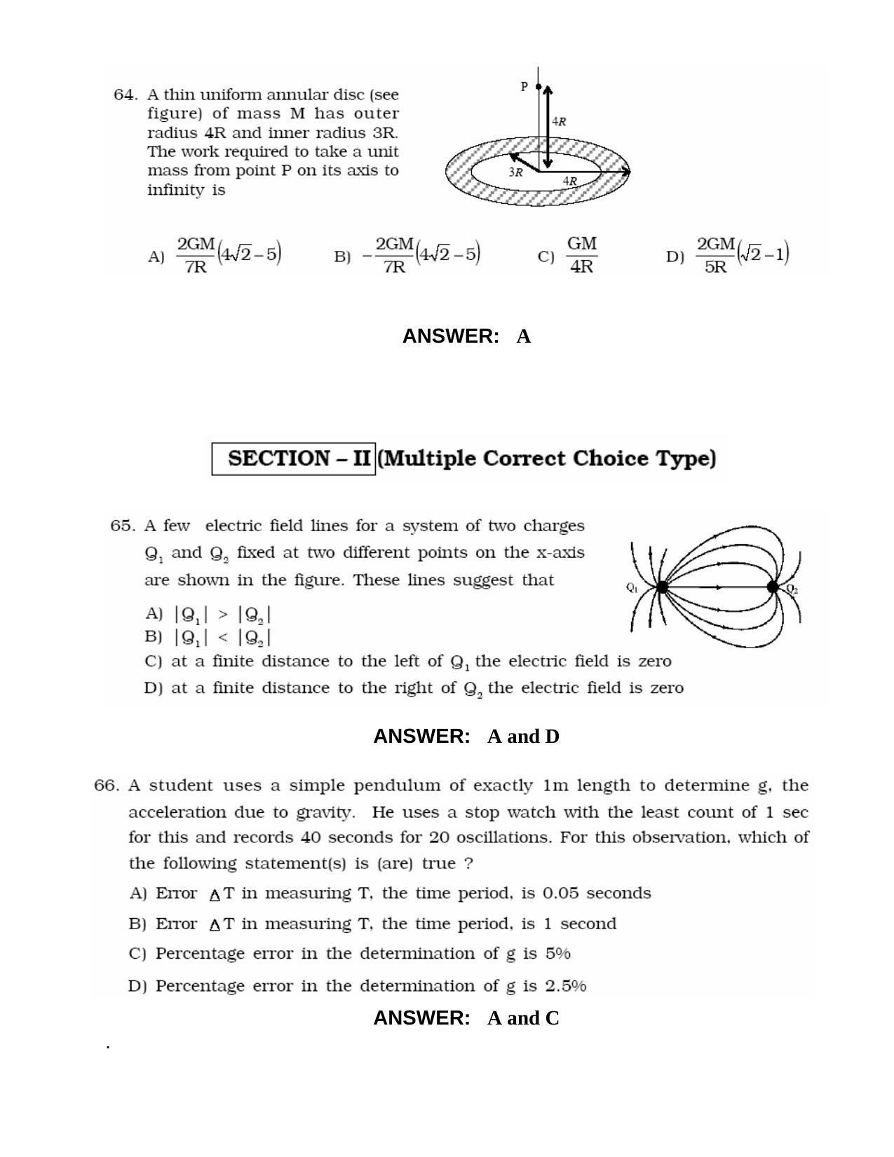 JEE 2010 Paper I Question Paper - Page 19