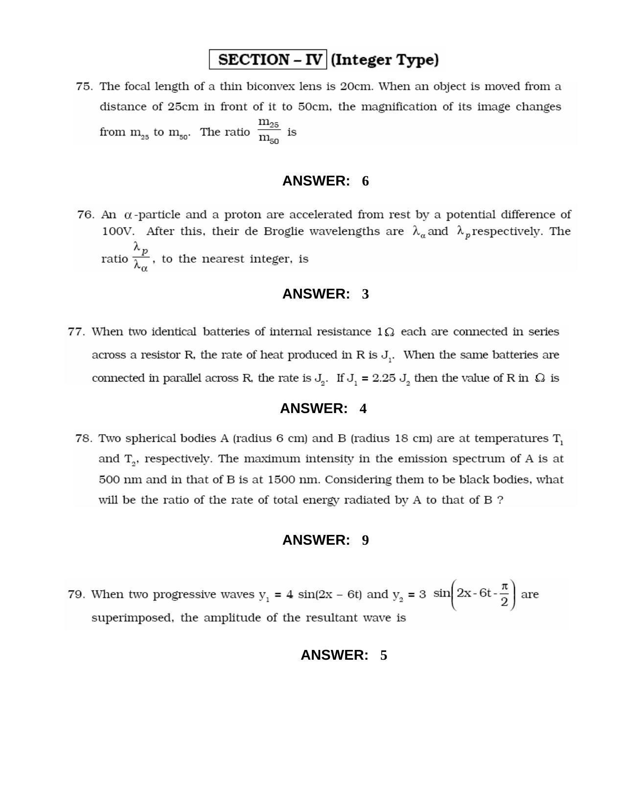 JEE 2010 Paper I Question Paper - Page 23