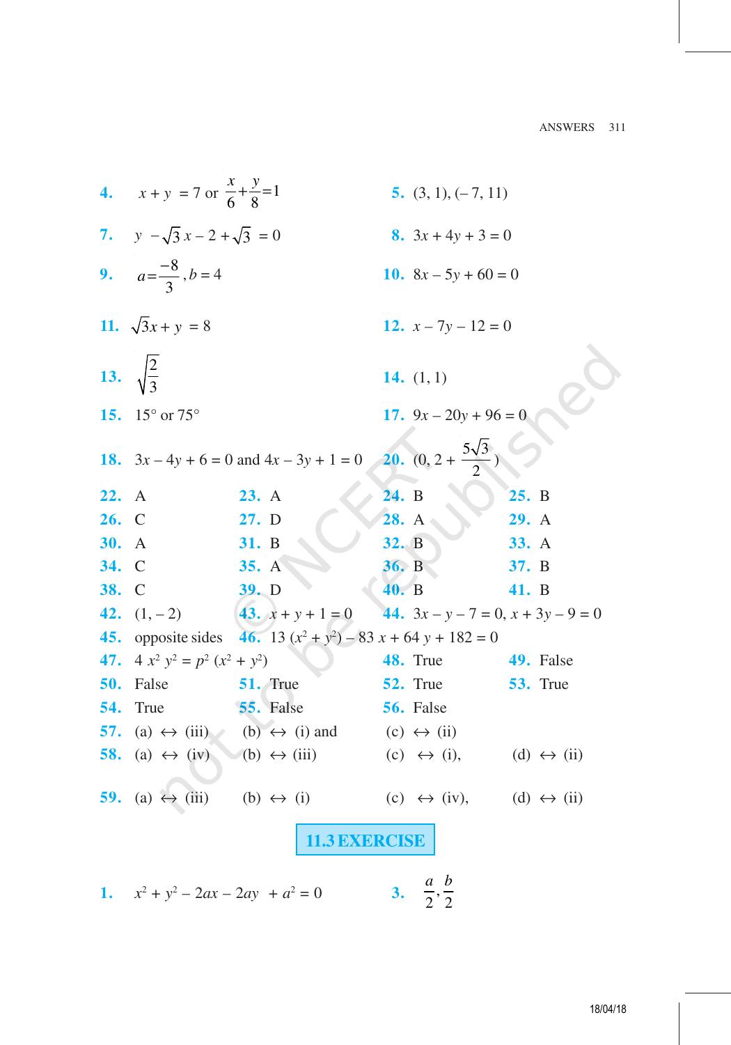 NCERT Exemplar Class 11: Mathematics Answers - Page 9