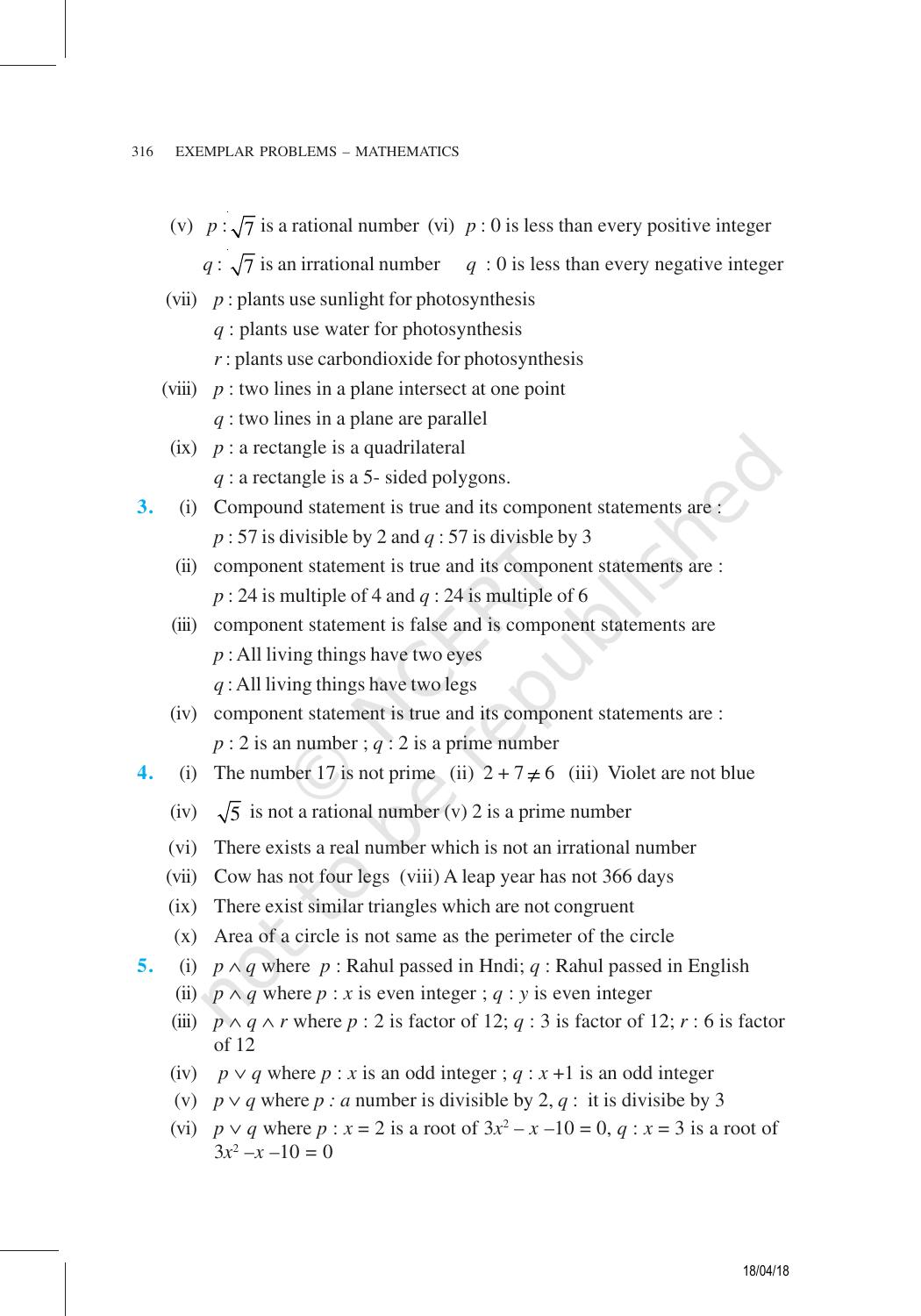 NCERT Exemplar Class 11: Mathematics Answers - Page 14