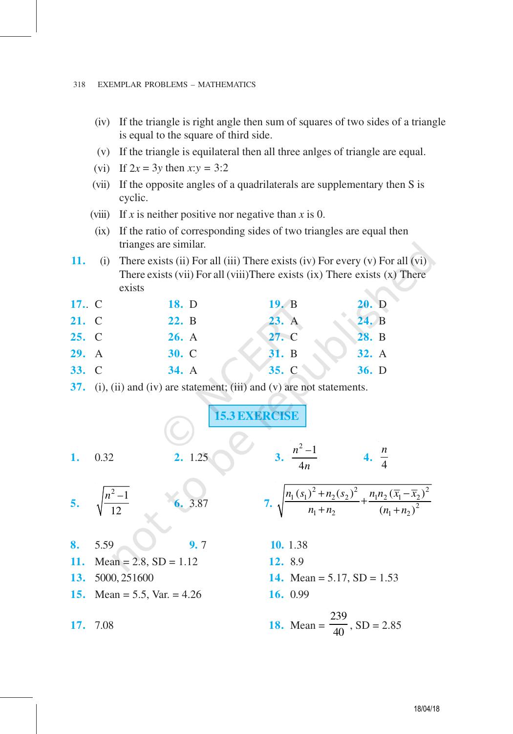 NCERT Exemplar Class 11: Mathematics Answers - Page 16