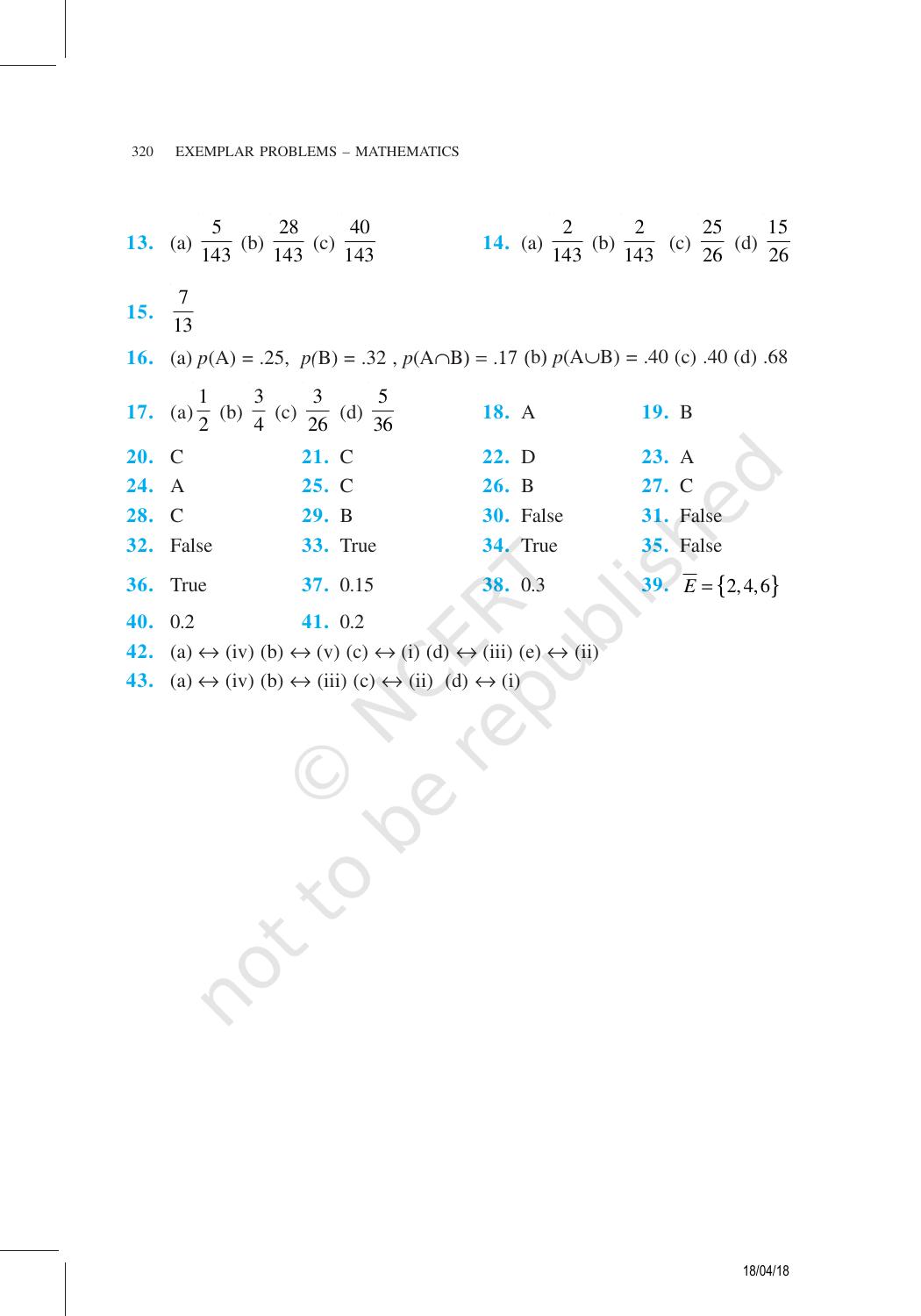 NCERT Exemplar Class 11: Mathematics Answers - Page 18