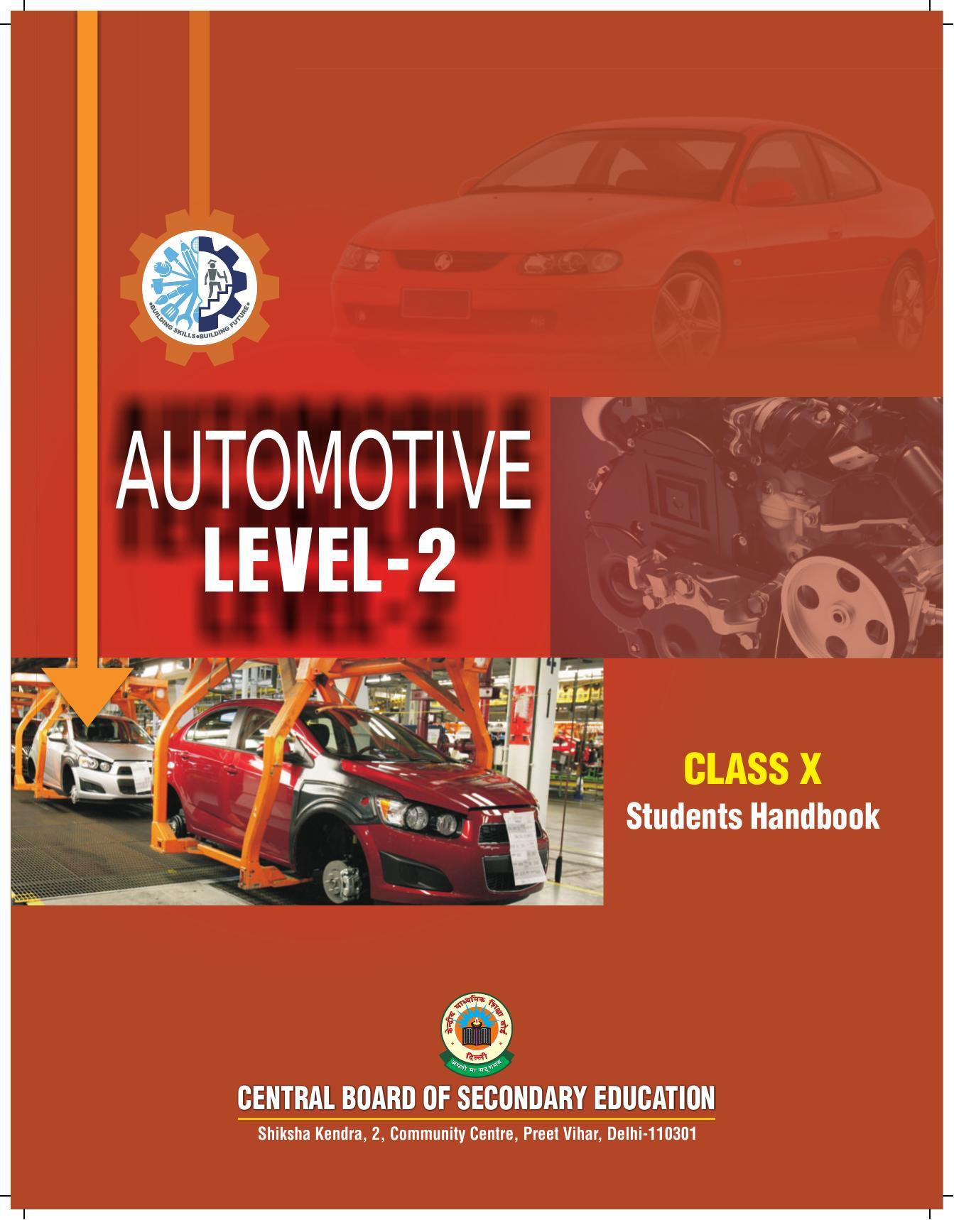 NCERT Class X Automotive (CBSE) Book - Page 1