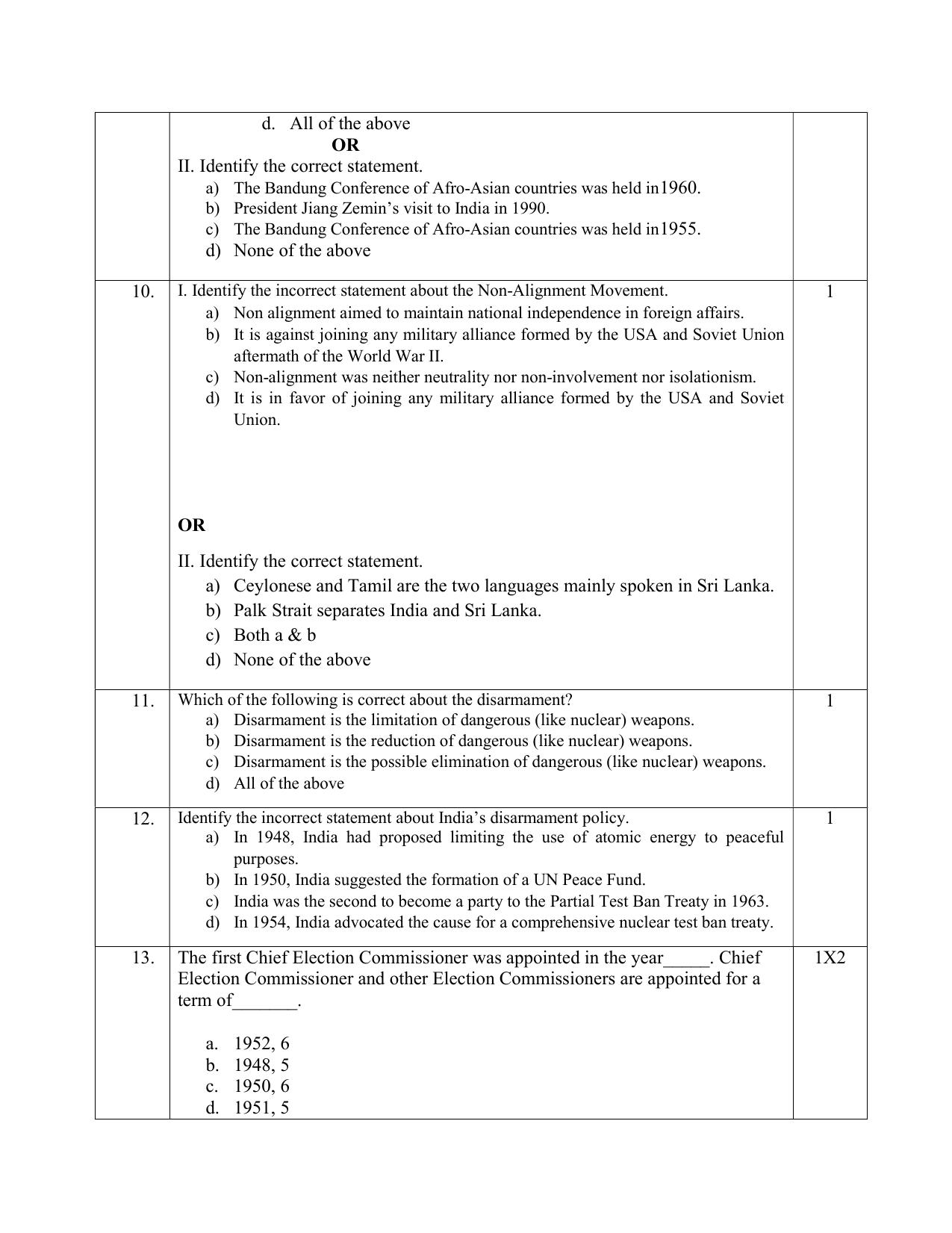 NIOS Class 12 Political Science Sample Paper - Page 4