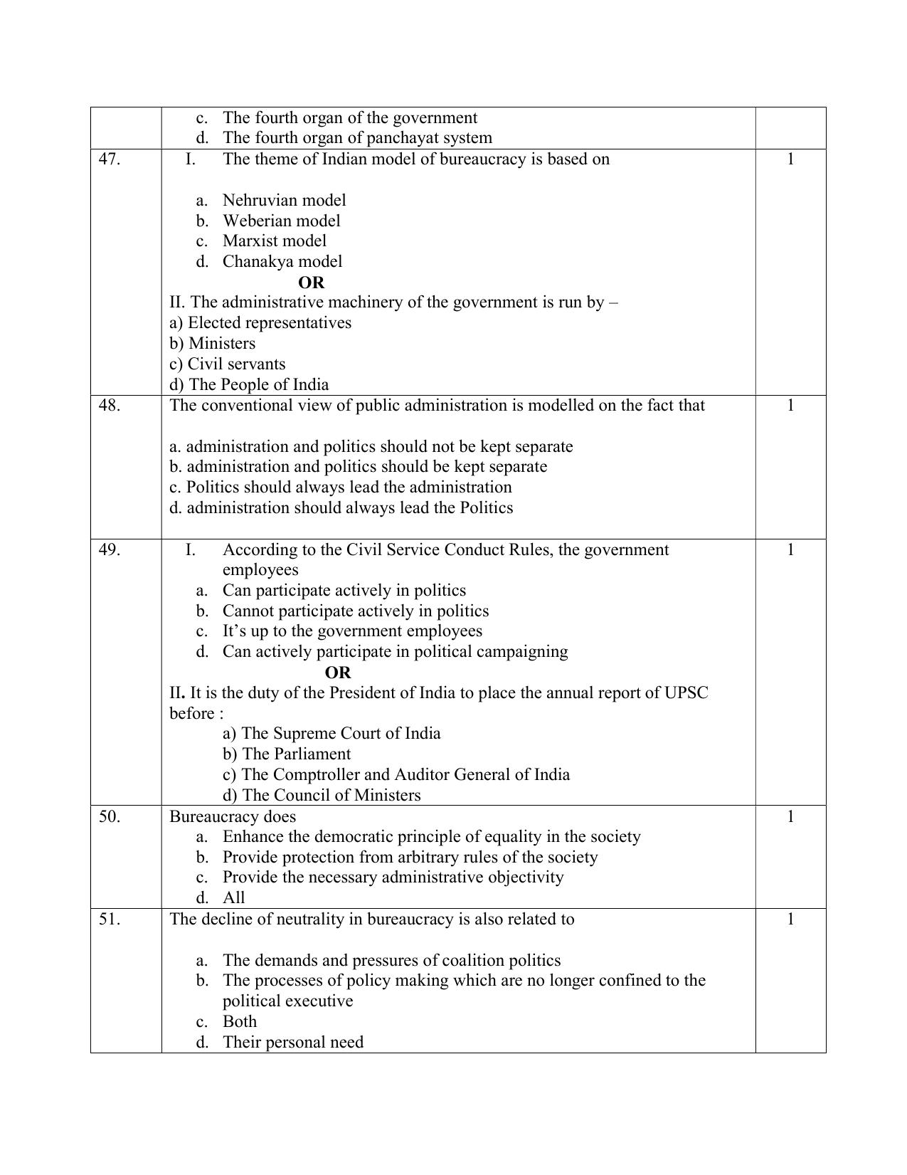 NIOS Class 12 Political Science Sample Paper - Page 10