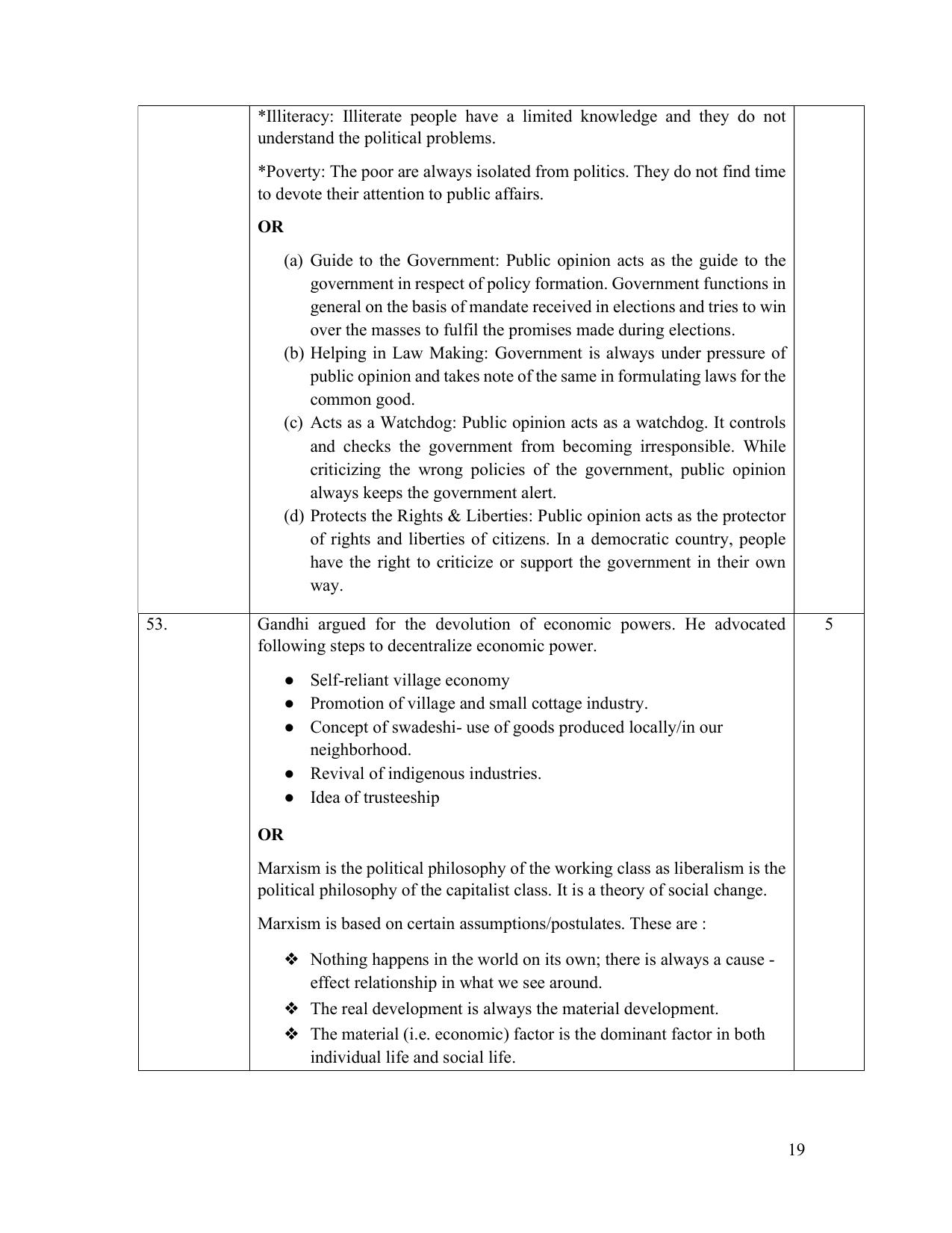 NIOS Class 12 Political Science Sample Paper - Page 19