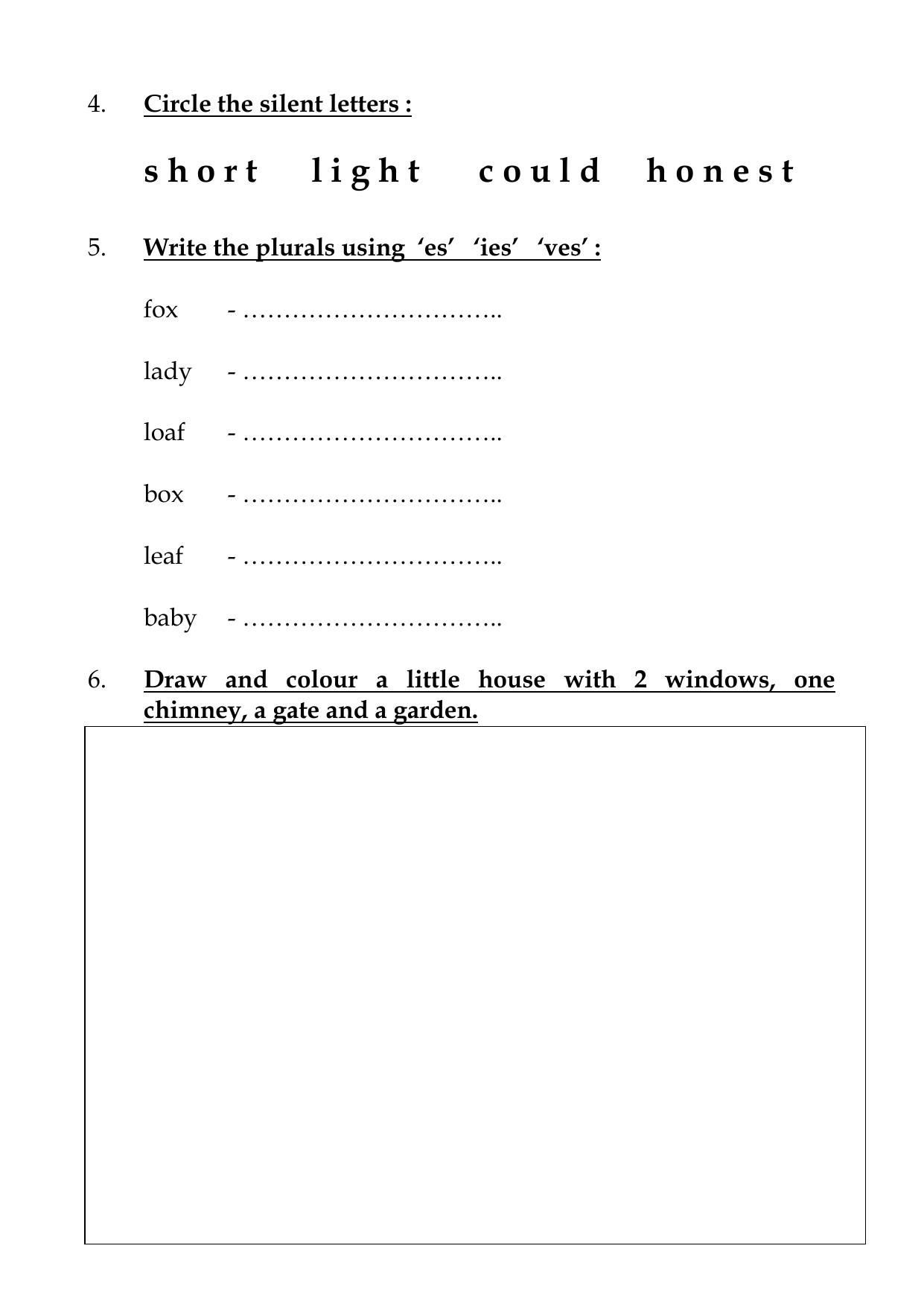 Worksheet for Class 2 English Assignment 31 lesson 13 - Page 2