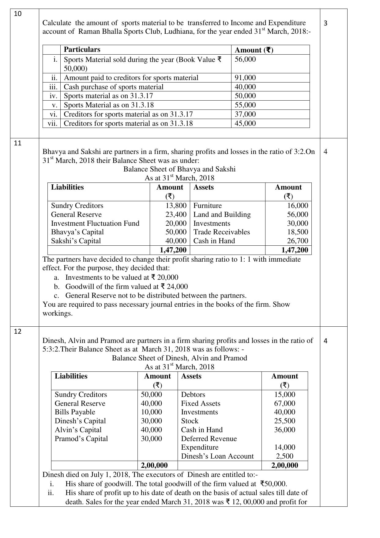 CBSE Class 12 Accountancy-Sample Paper 2018-19 - Page 3