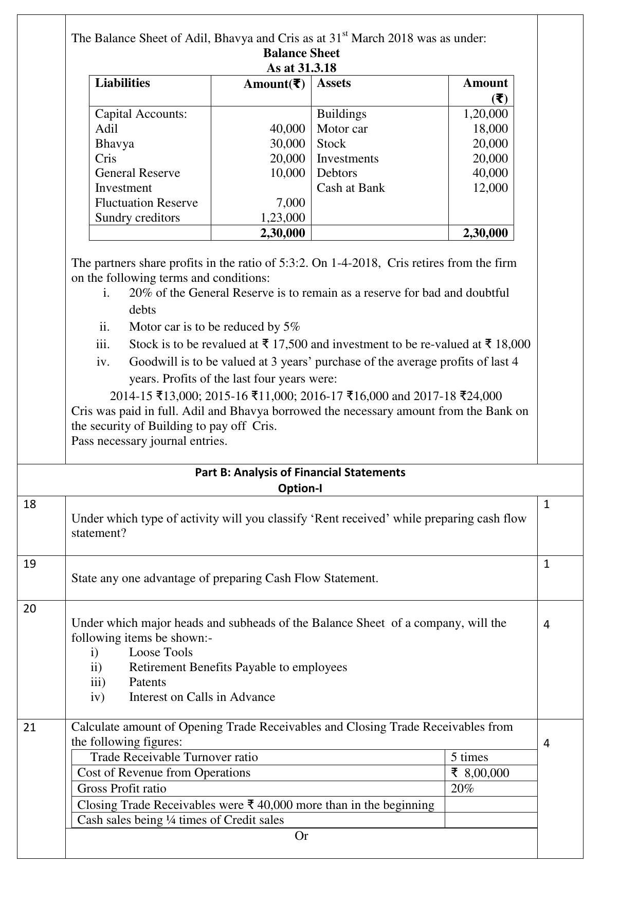 CBSE Class 12 Accountancy-Sample Paper 2018-19 - Page 7