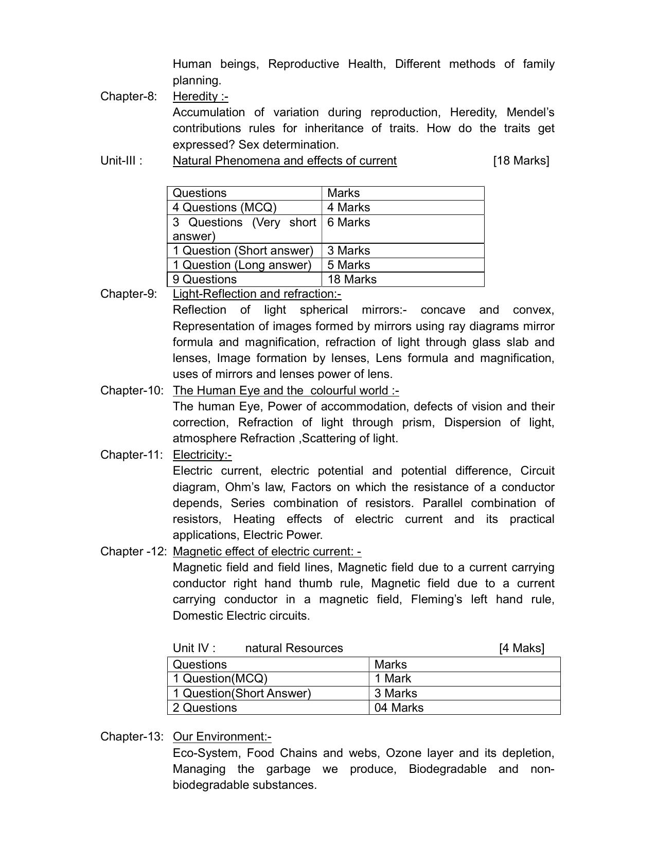 HPBOSE Class 10th Science Sample Question Papers 2025 - Page 10