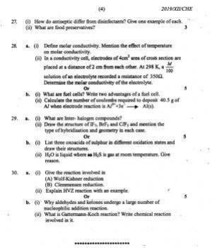 Nagaland Board Class 12 Chemistry 2019 Question Papers - Page 3