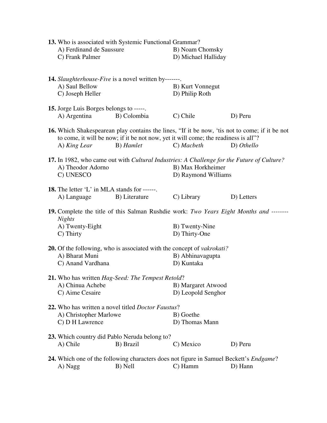 PU MPET English 2018 Question Papers - Page 2