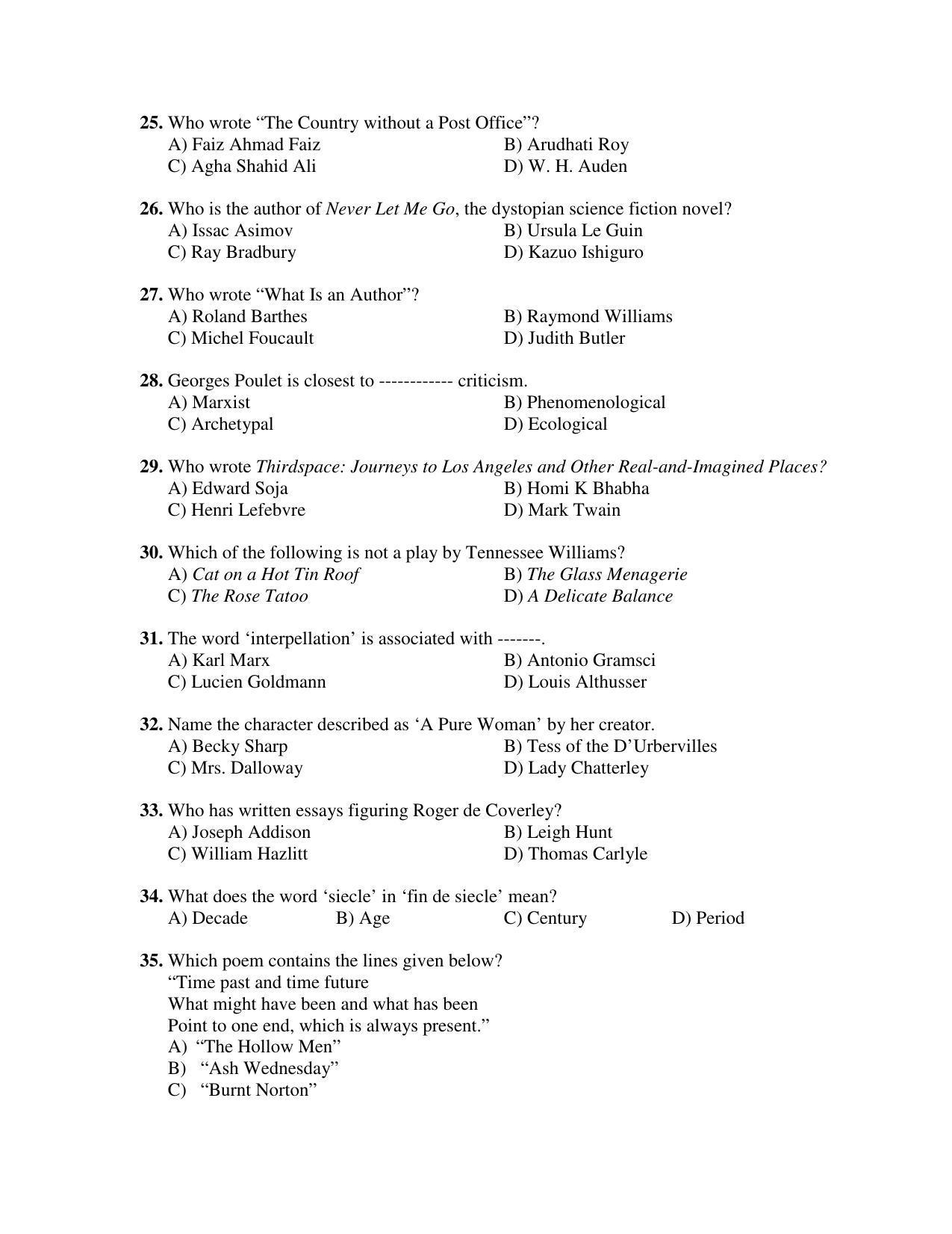 PU MPET English 2018 Question Papers - Page 3