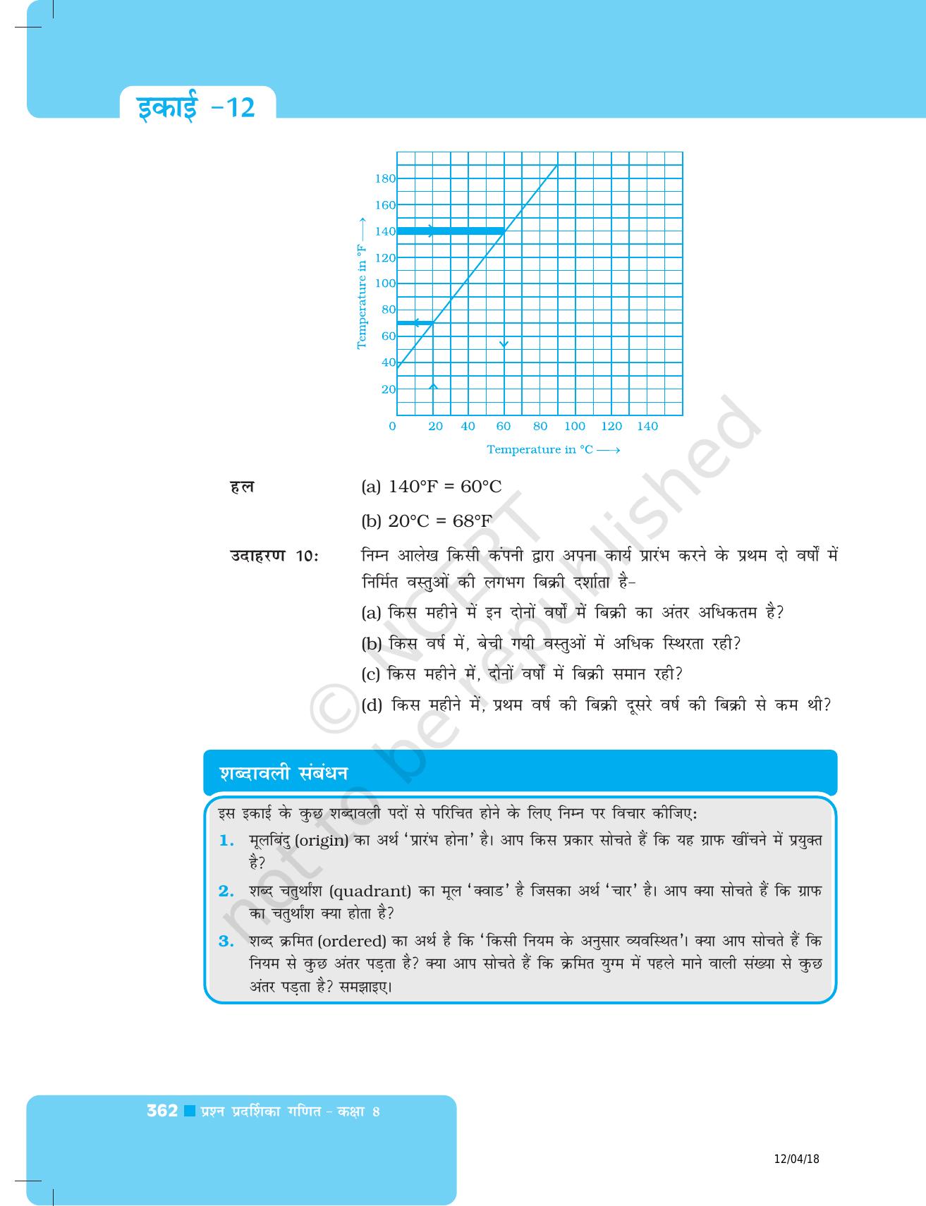 NCERT Exemplar Class 8: गणित यूनिट 12(आलेखों का परिचय ) - Page 4