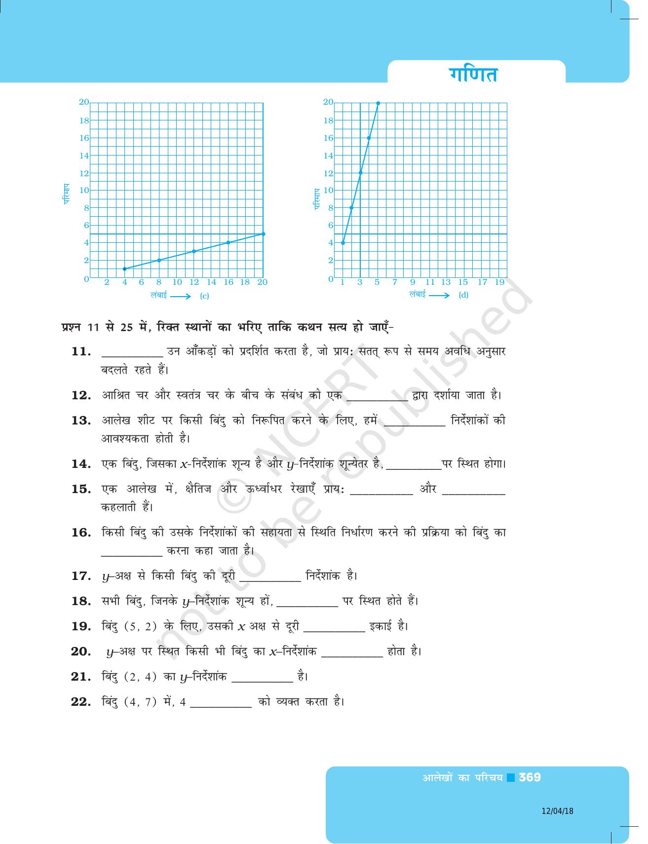 NCERT Exemplar Class 8: गणित यूनिट 12(आलेखों का परिचय ) - Page 11
