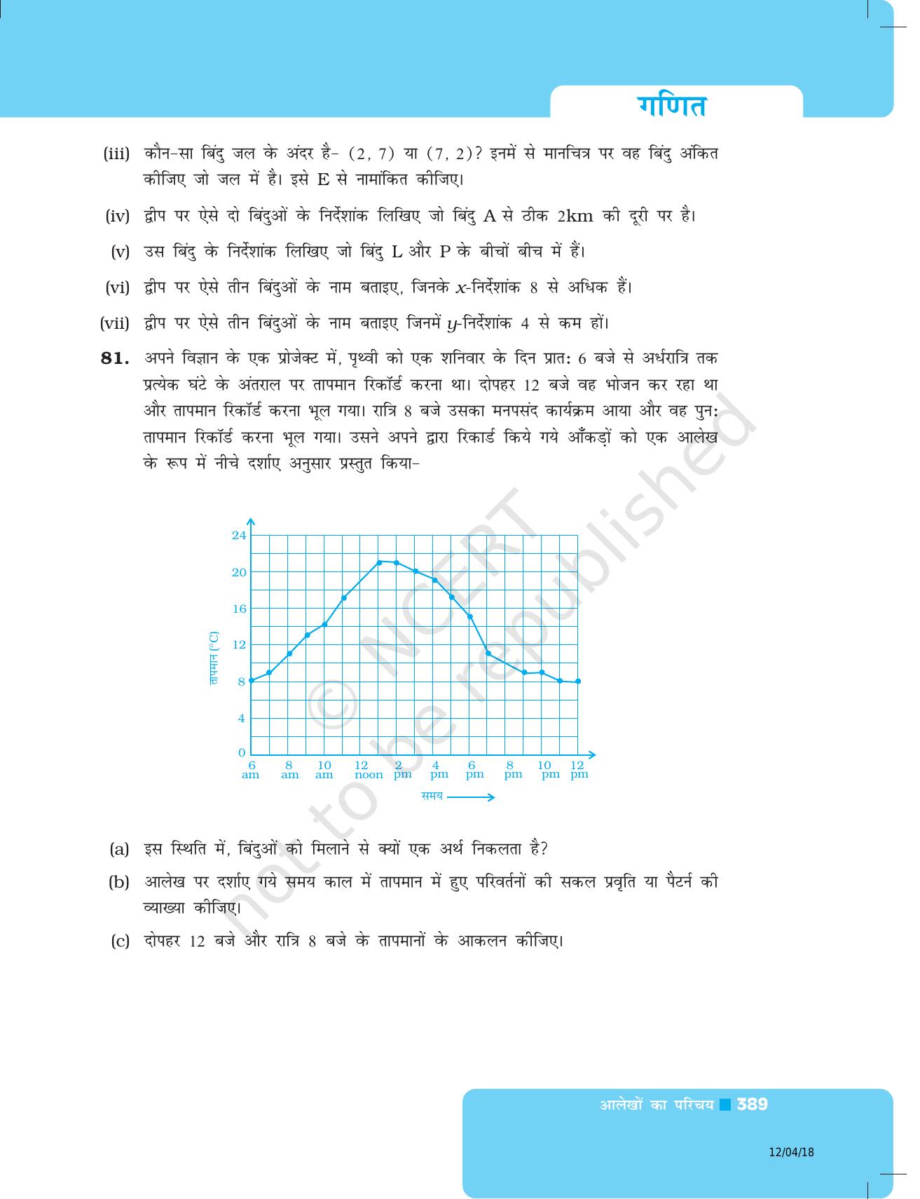 NCERT Exemplar Class 8: गणित यूनिट 12(आलेखों का परिचय ) - Page 31