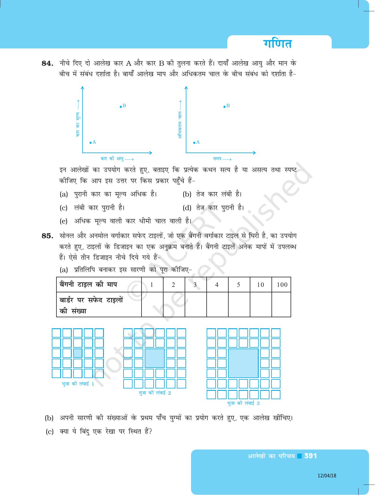NCERT Exemplar Class 8: गणित यूनिट 12(आलेखों का परिचय ) - Page 33