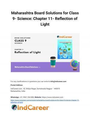 Maharashtra Board Solutions for Class 9- Science: Chapter 11- Reflection of Light