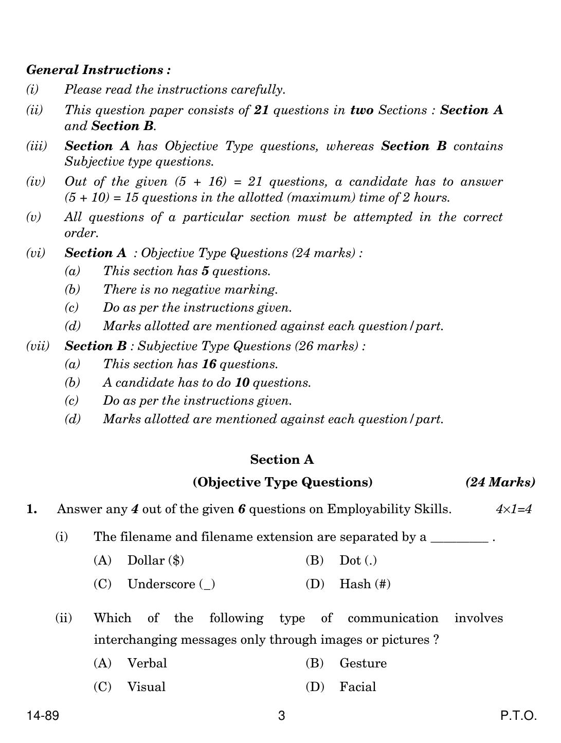 CBSE Class 10 Information Technology 2024 Question Paper - Page 3