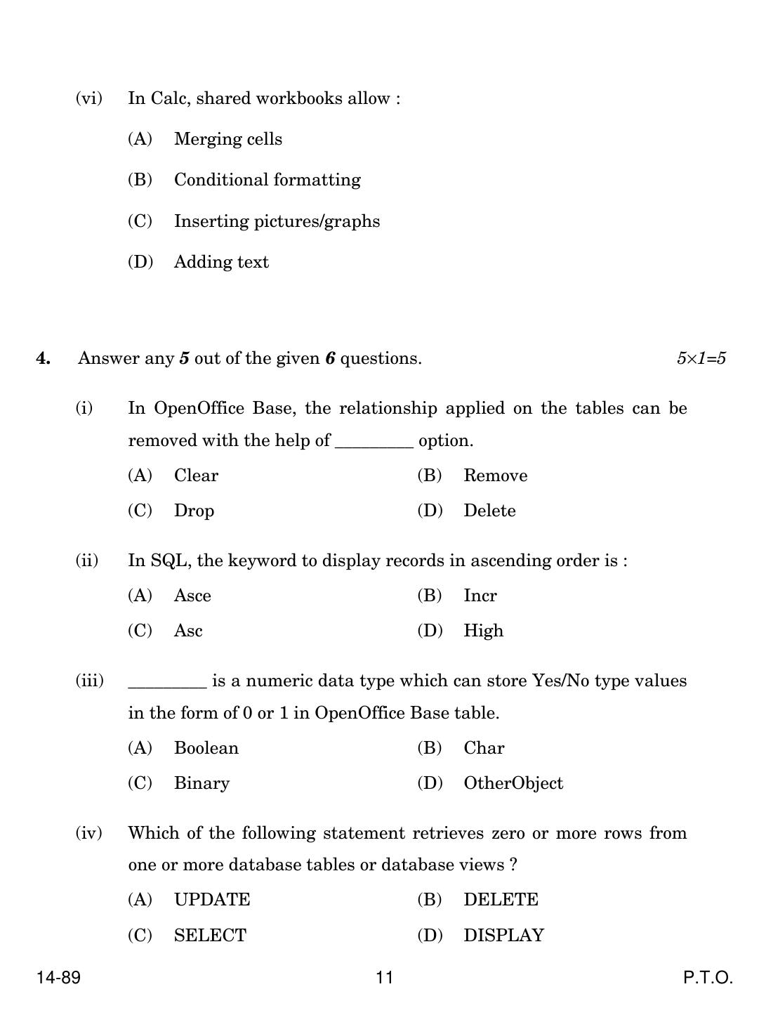 CBSE Class 10 Information Technology 2024 Question Paper - Page 11