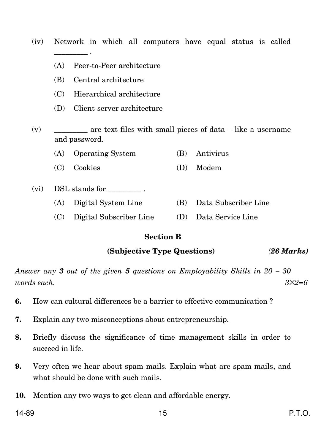 CBSE Class 10 Information Technology 2024 Question Paper - Page 15