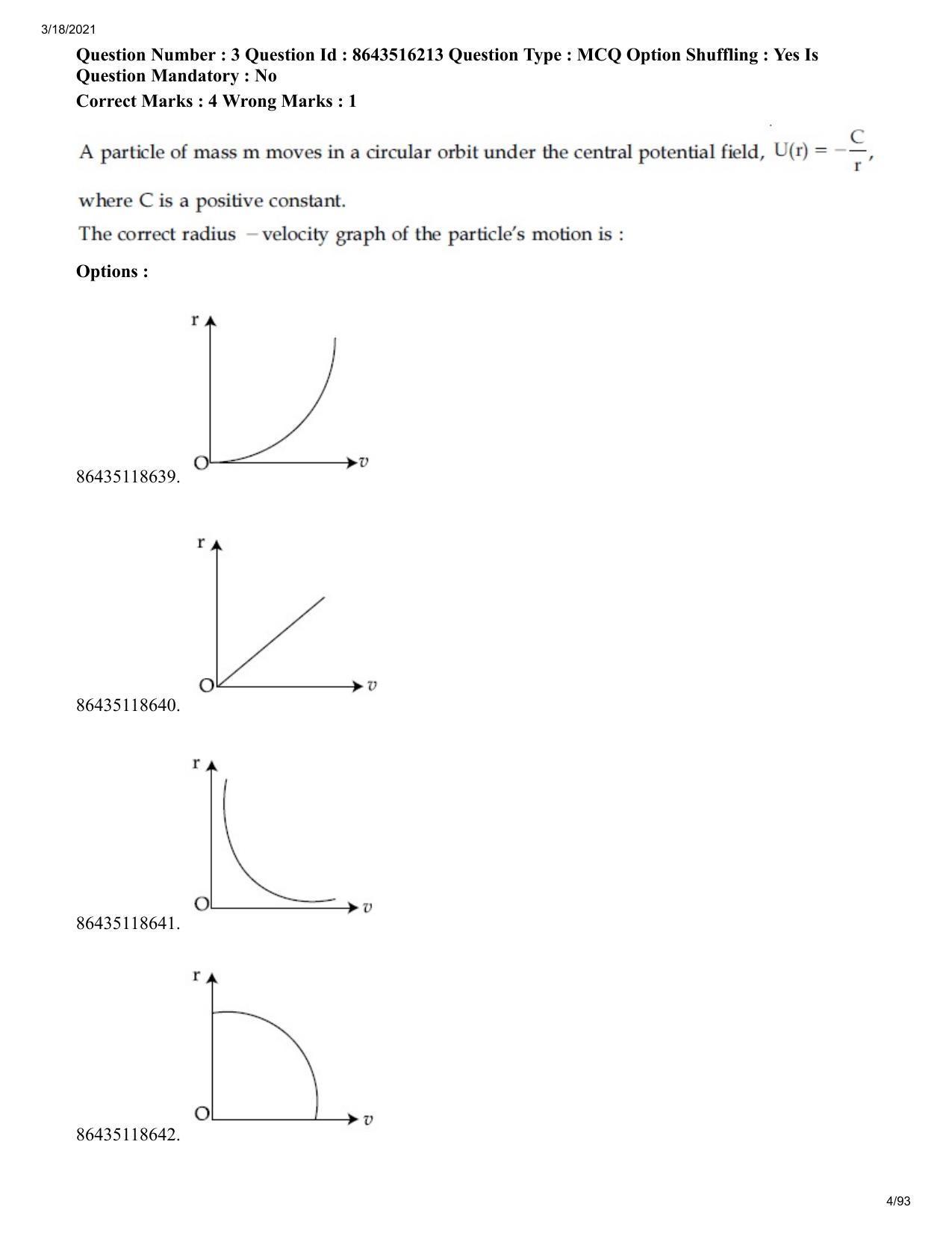 JEE Mains 2021: BTech ETE (Shift 2) 18-03-2021 Question Paper - Page 4