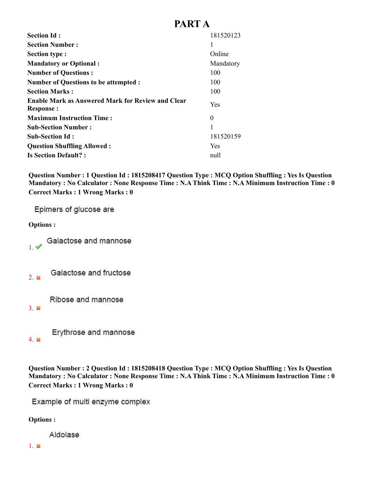 TS CPGET 2023 M Sc Food Science and Technology (Shift 3) Question Paper with Answer Key - Page 2