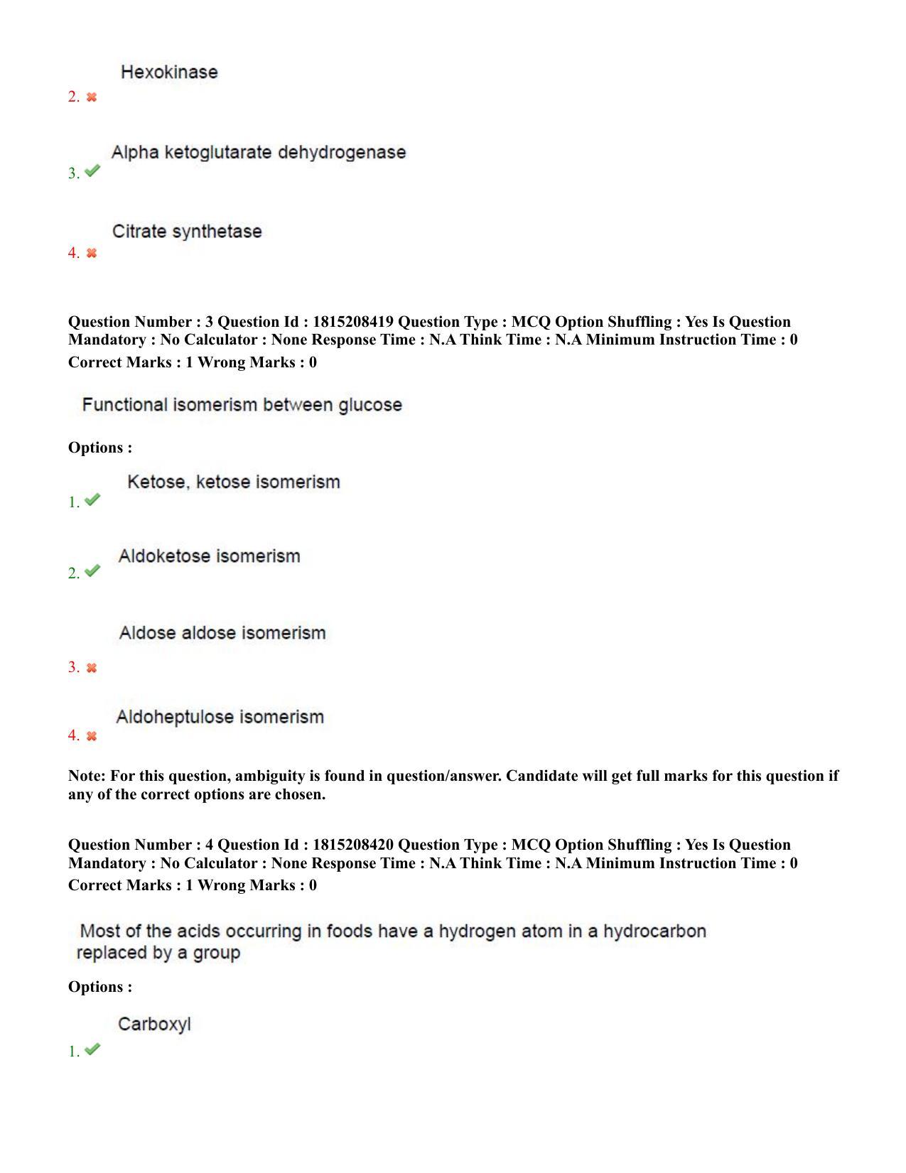 TS CPGET 2023 M Sc Food Science and Technology (Shift 3) Question Paper with Answer Key - Page 3