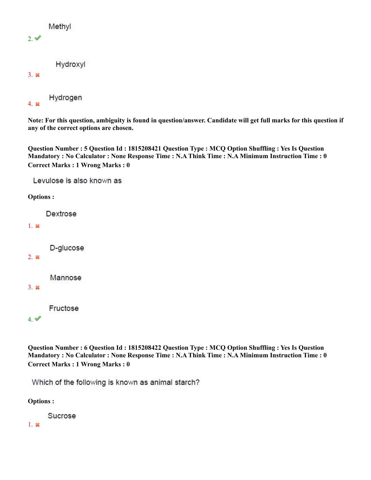 TS CPGET 2023 M Sc Food Science and Technology (Shift 3) Question Paper with Answer Key - Page 4