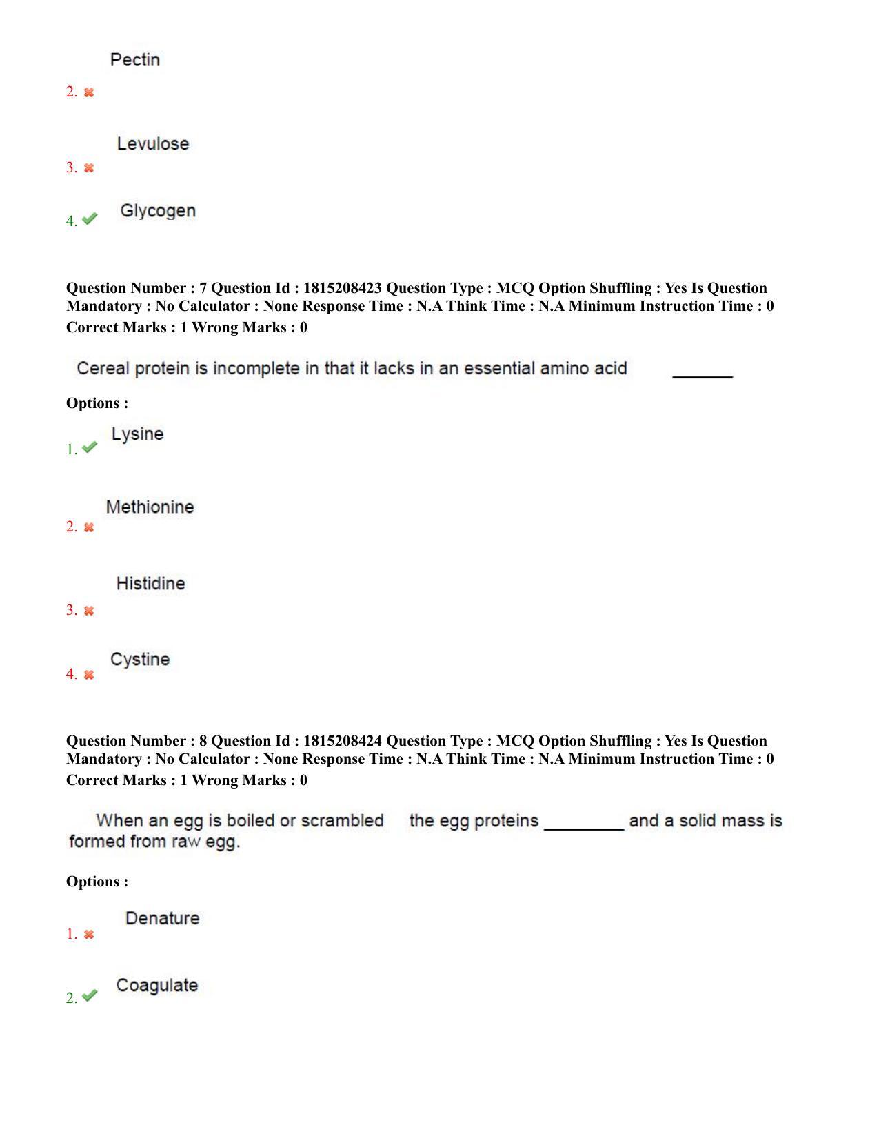 TS CPGET 2023 M Sc Food Science and Technology (Shift 3) Question Paper with Answer Key - Page 5