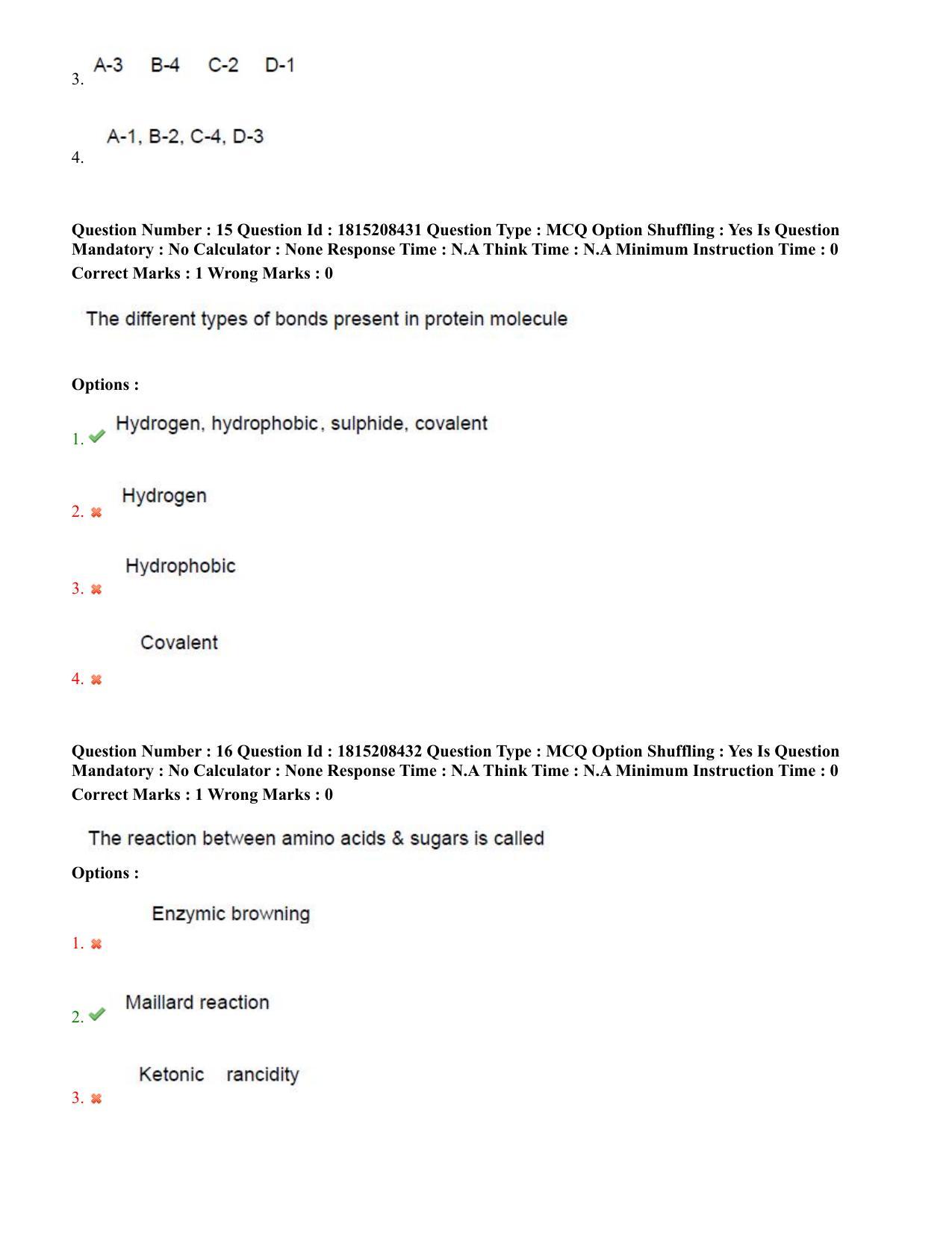 TS CPGET 2023 M Sc Food Science and Technology (Shift 3) Question Paper with Answer Key - Page 9