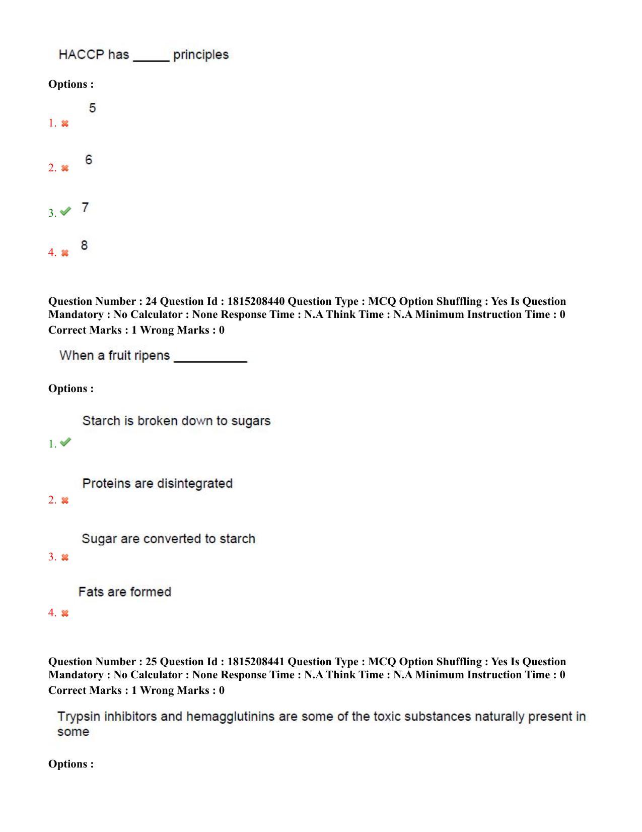 TS CPGET 2023 M Sc Food Science and Technology (Shift 3) Question Paper with Answer Key - Page 13