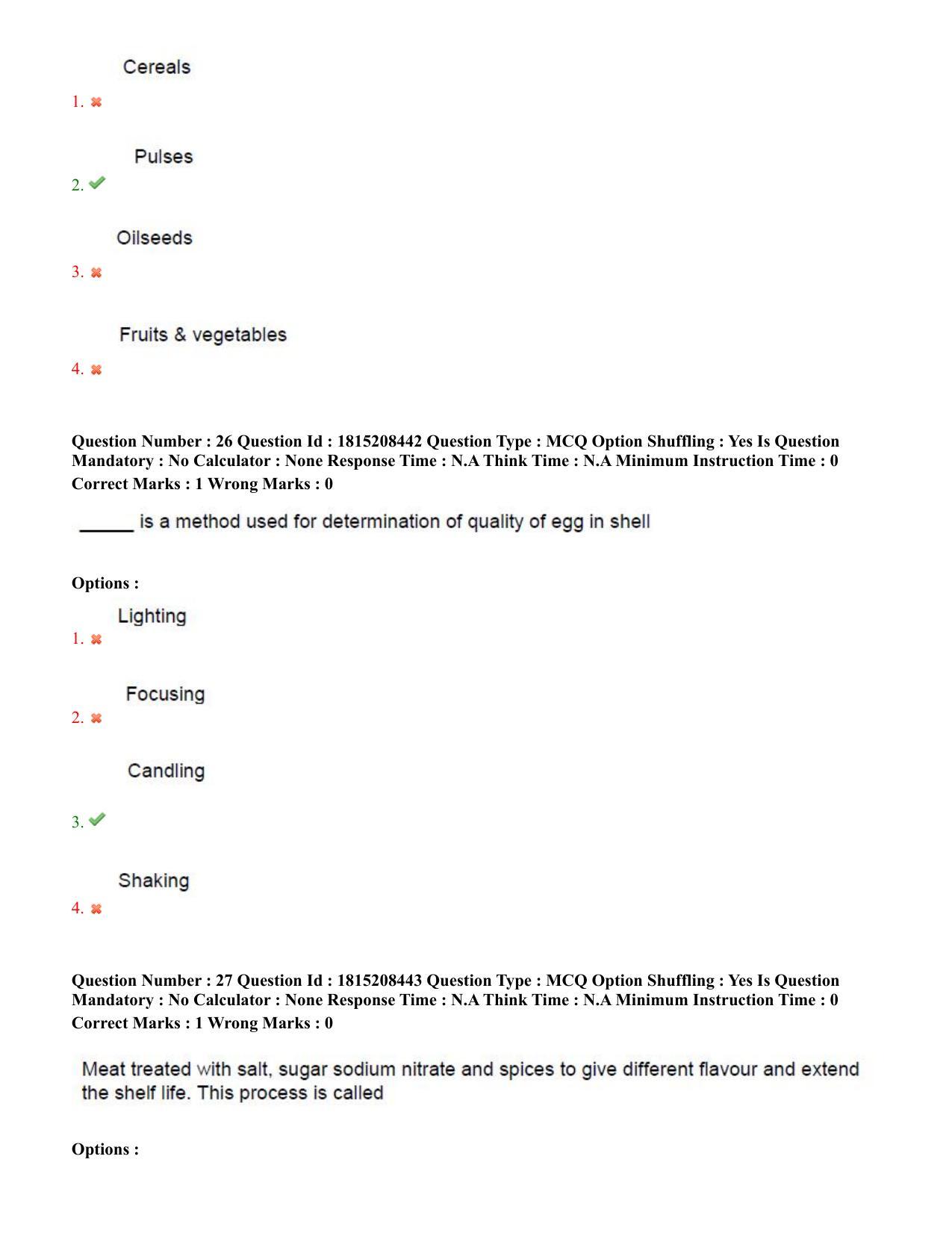 TS CPGET 2023 M Sc Food Science and Technology (Shift 3) Question Paper with Answer Key - Page 14