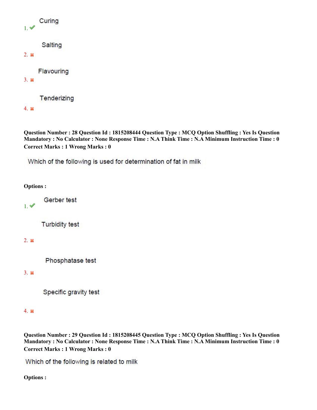 TS CPGET 2023 M Sc Food Science and Technology (Shift 3) Question Paper with Answer Key - Page 15