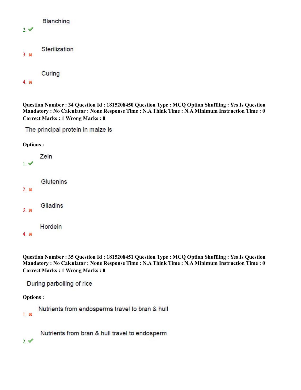 TS CPGET 2023 M Sc Food Science and Technology (Shift 3) Question Paper with Answer Key - Page 18