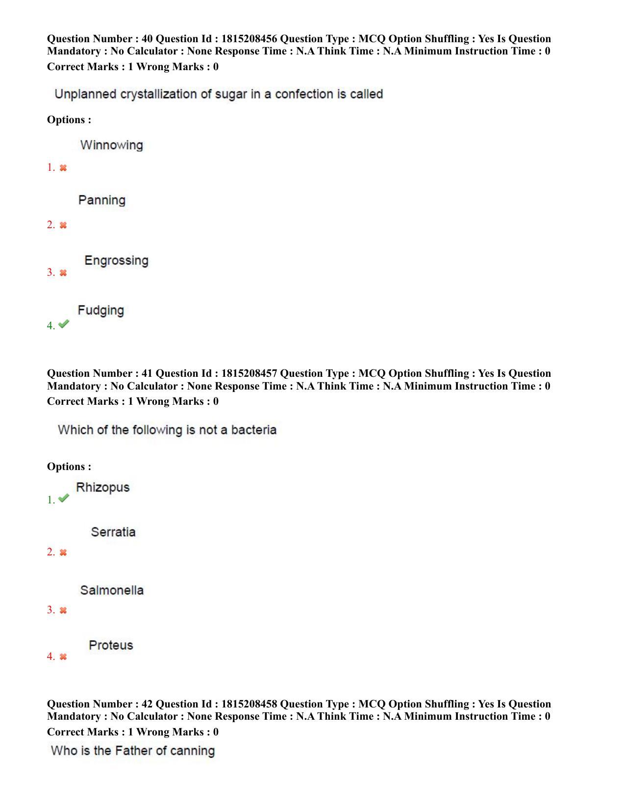 TS CPGET 2023 M Sc Food Science and Technology (Shift 3) Question Paper with Answer Key - Page 21
